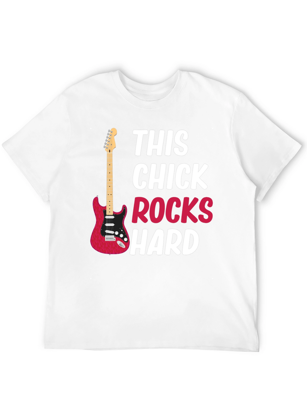 This Chick Rocks Hard Graphic T-Shirt