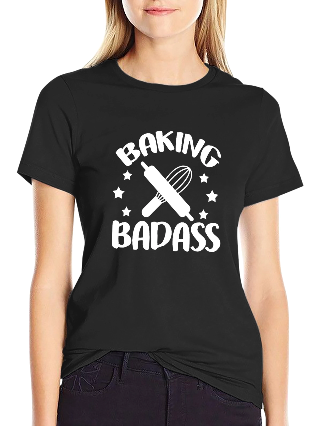 Baking Badass Black T-Shirt