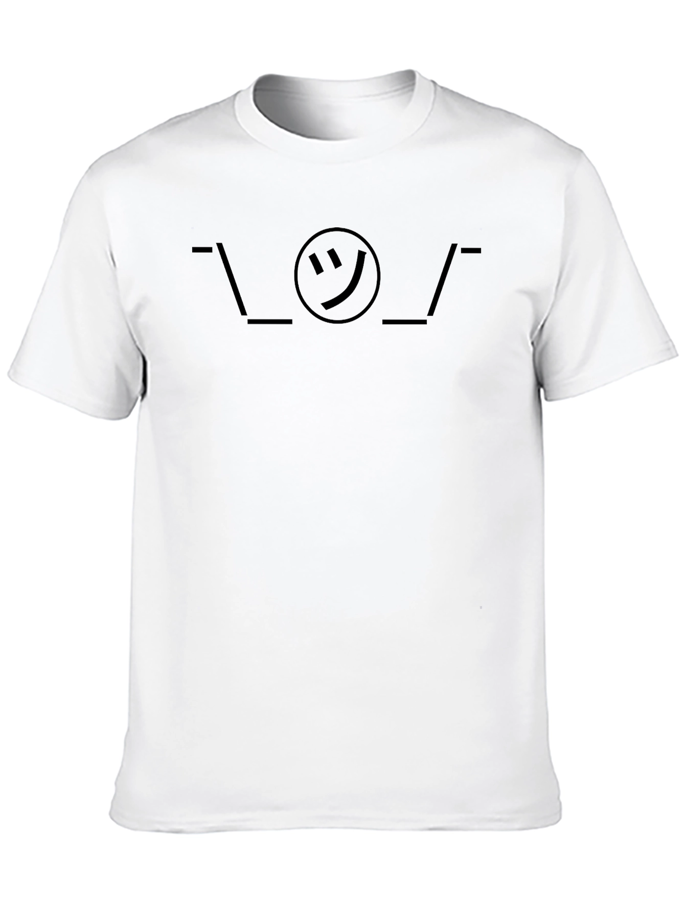 ¯\_(ツ)_/¯ Graphic T-Shirt - Black Shrug Emoji Tee