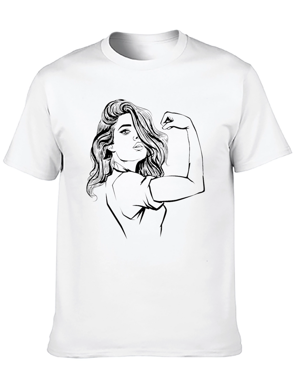 Empowered Woman Graphic Black T-Shirt