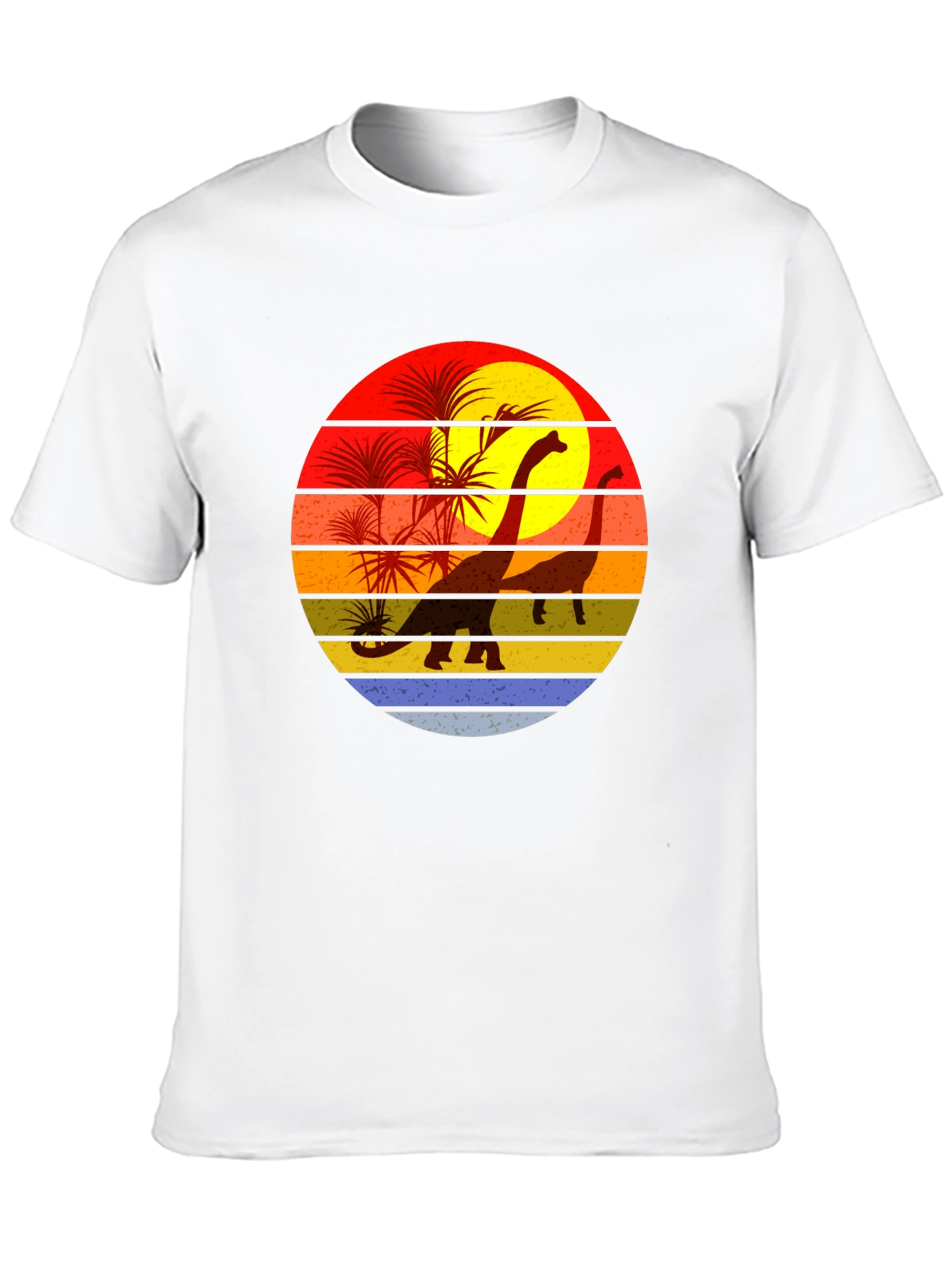 Retro Dinosaur Sunset T-Shirt