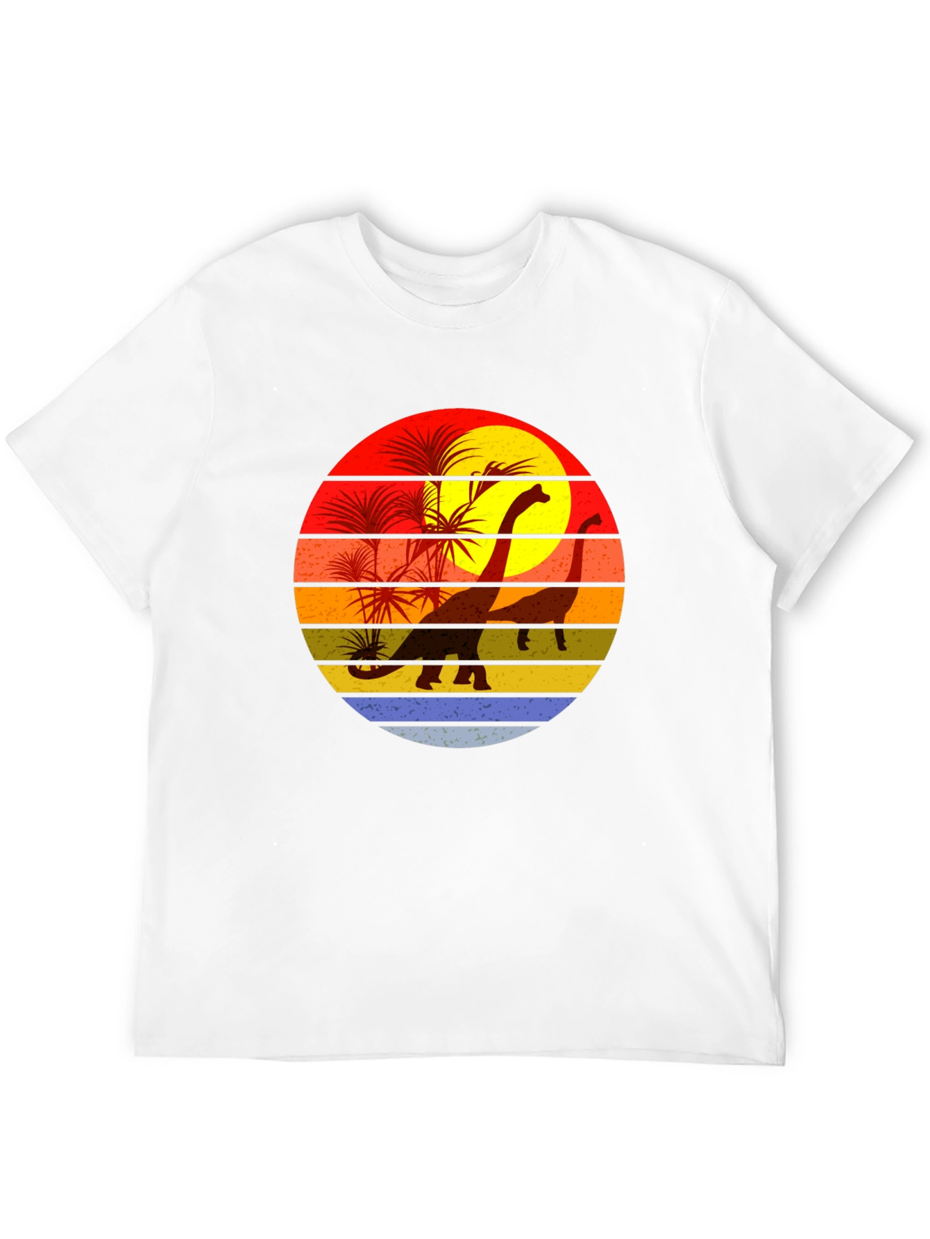 Retro Dinosaur Sunset T-Shirt