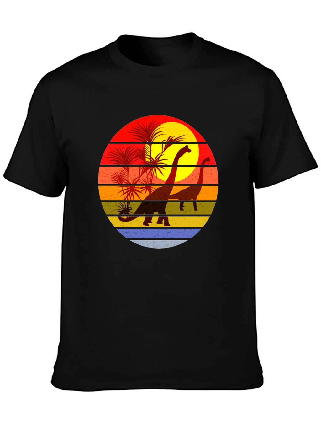 Retro Dinosaur Sunset T-Shirt