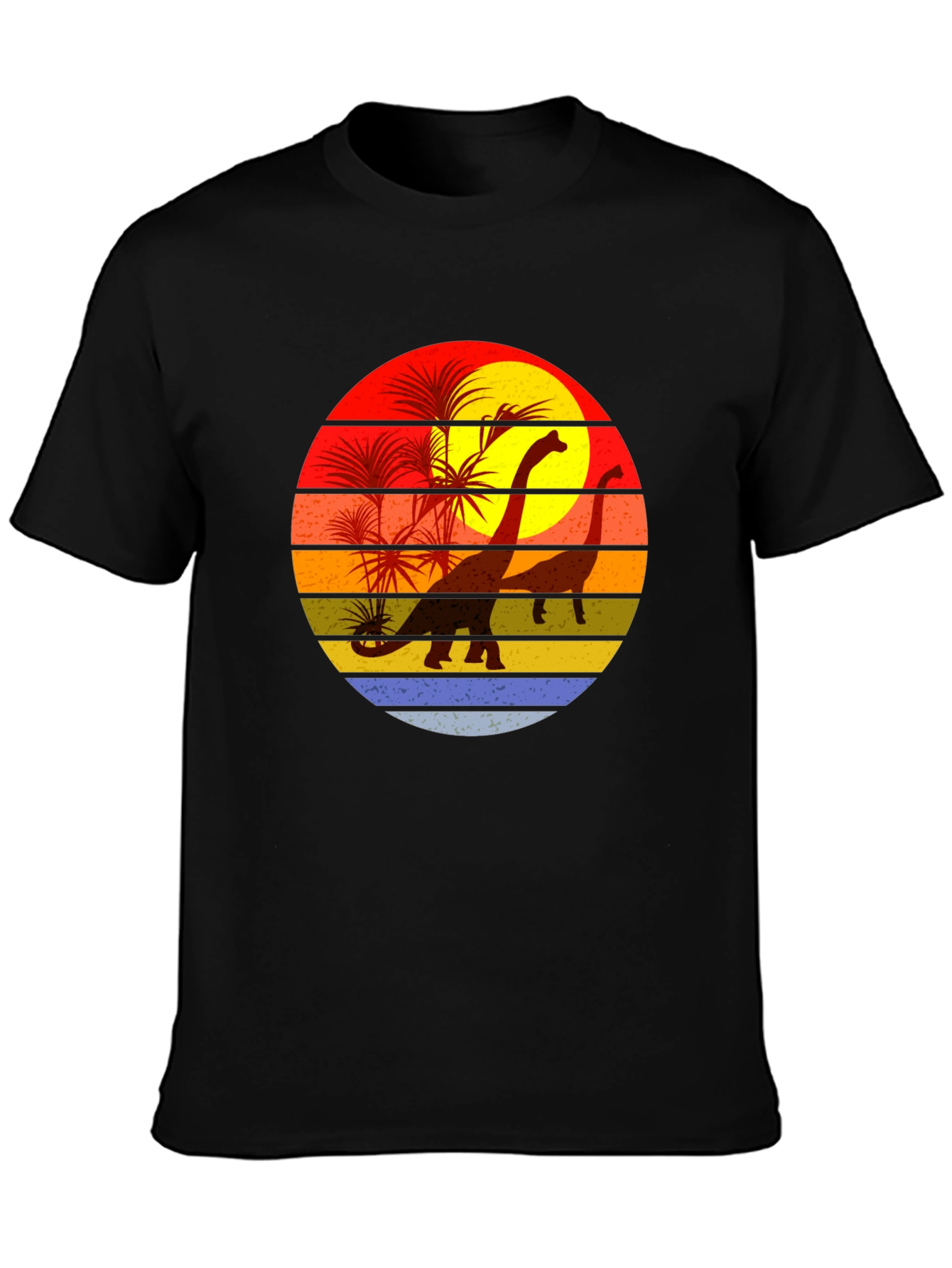 Retro Dinosaur Sunset T-Shirt