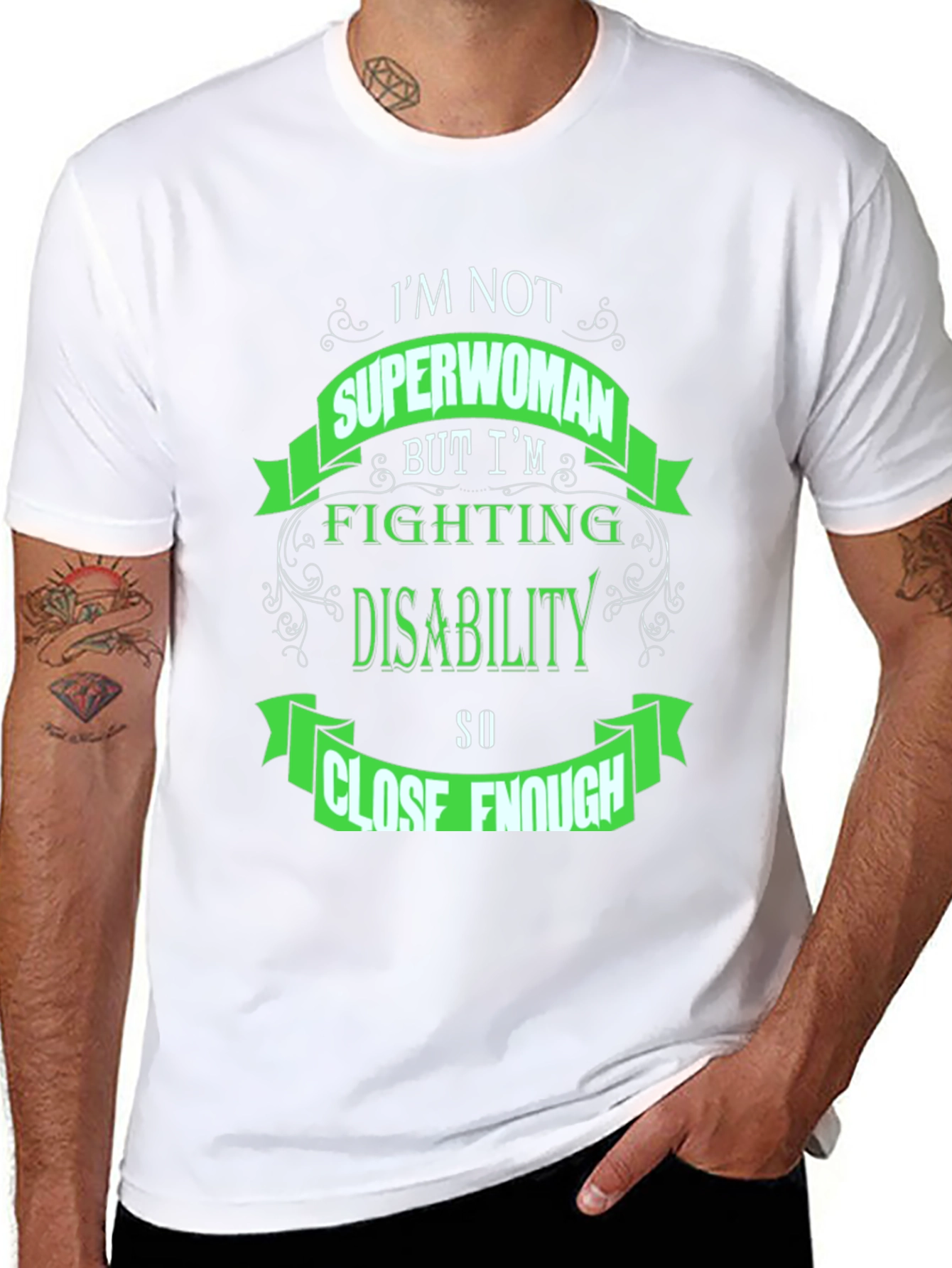 Superwoman Disability Awareness T-Shirt