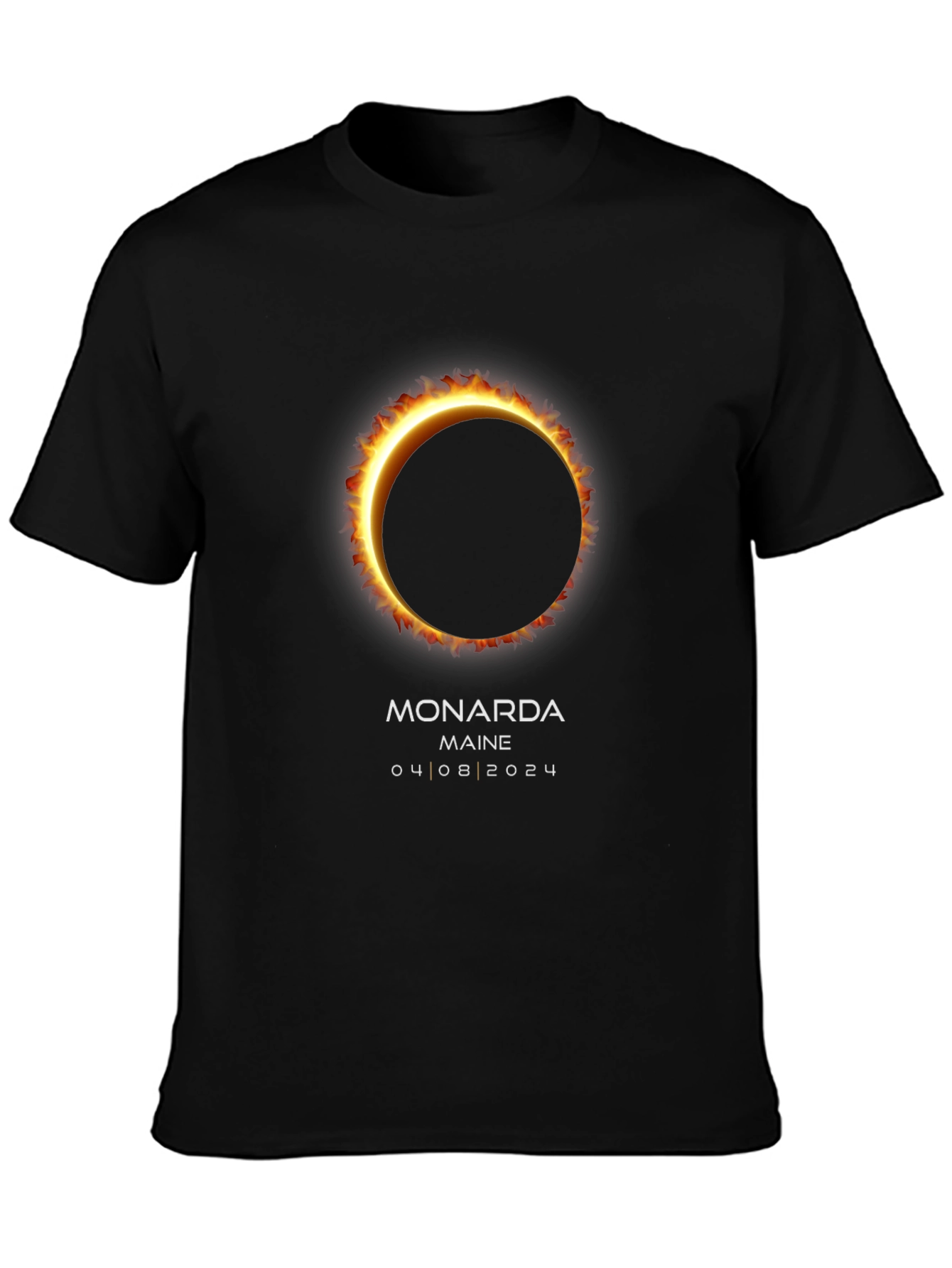 Monarda Maine 2024 Total Solar Eclipse T-Shirt