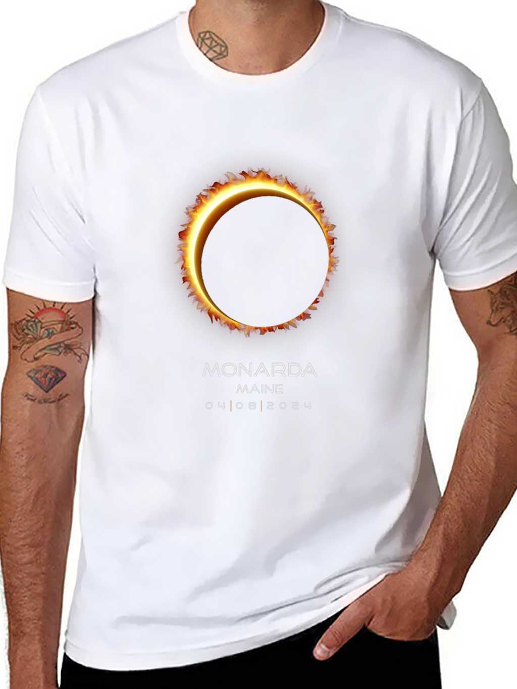 Monarda Maine 2024 Total Solar Eclipse T-Shirt
