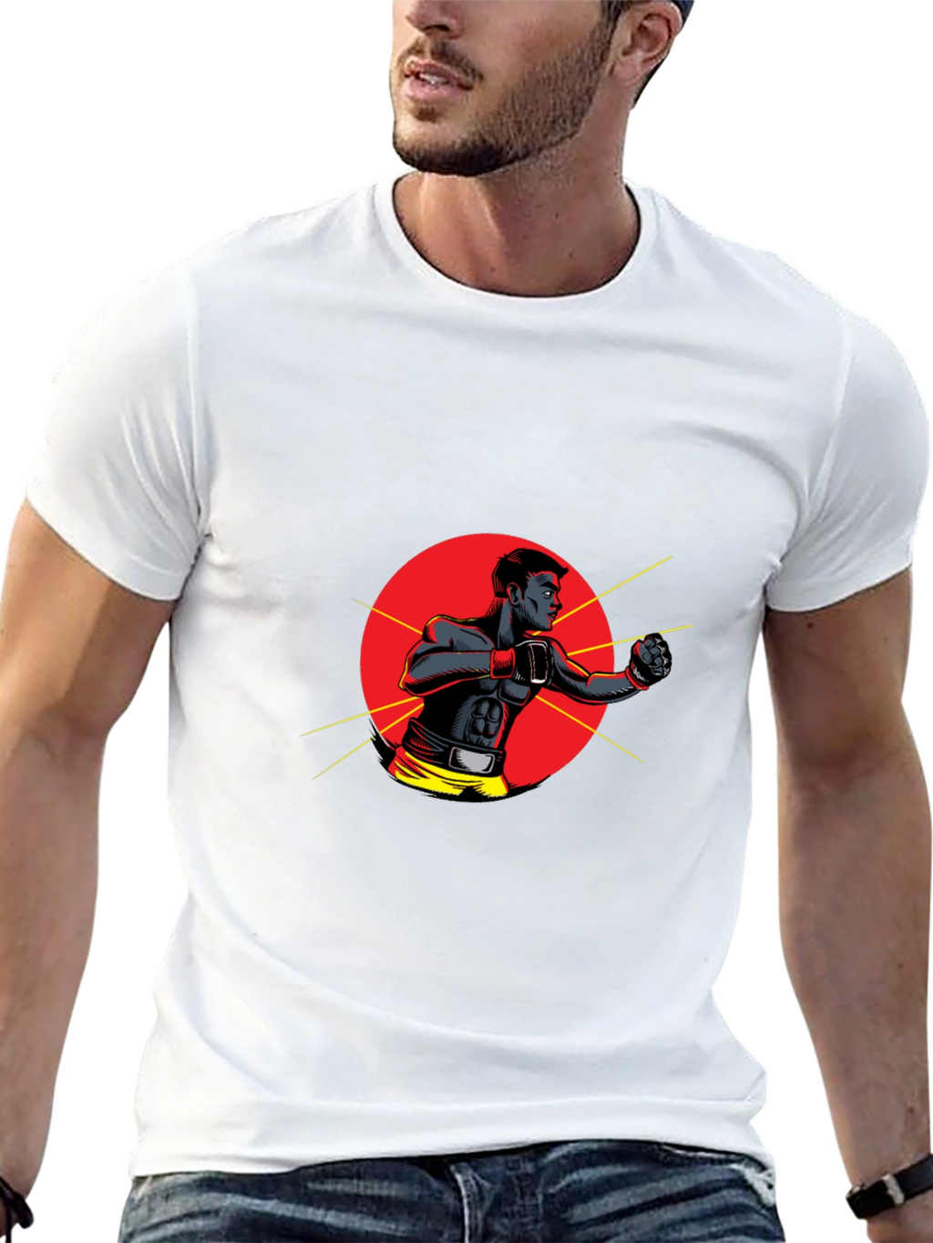 Black Boxer Graphic Tee