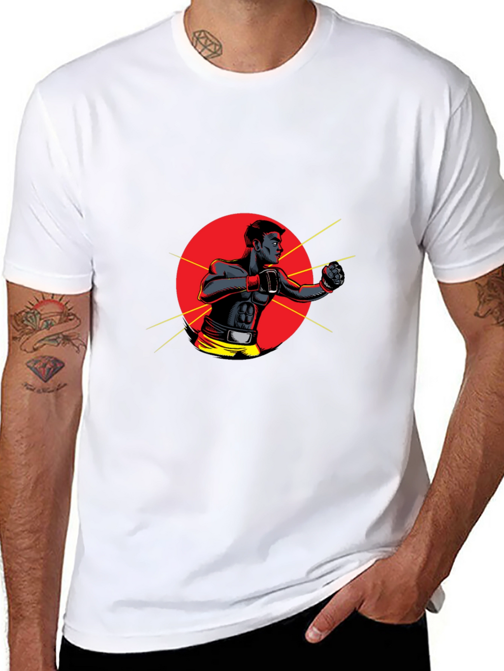 Black Boxer Graphic Tee