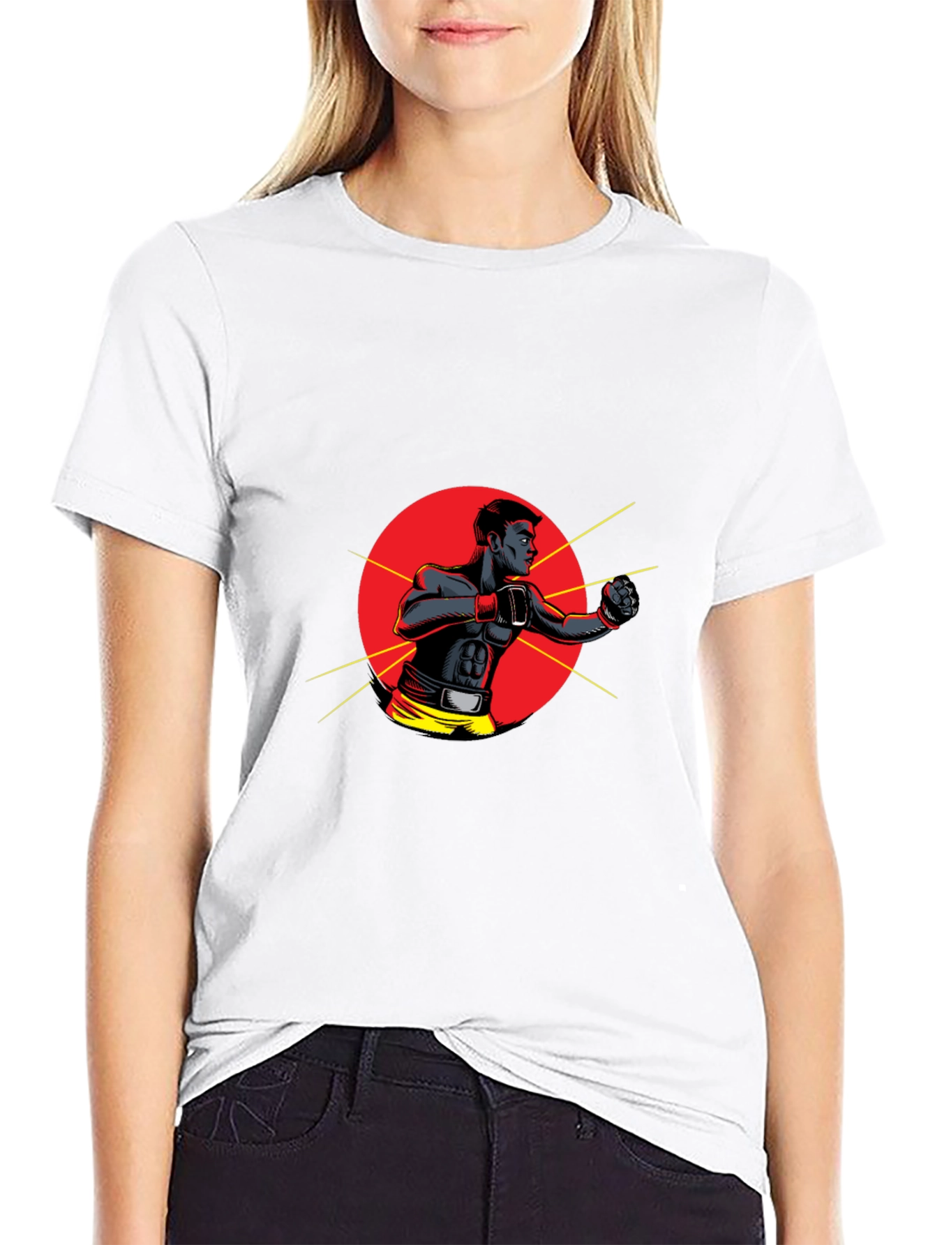 Black Boxer Graphic Tee