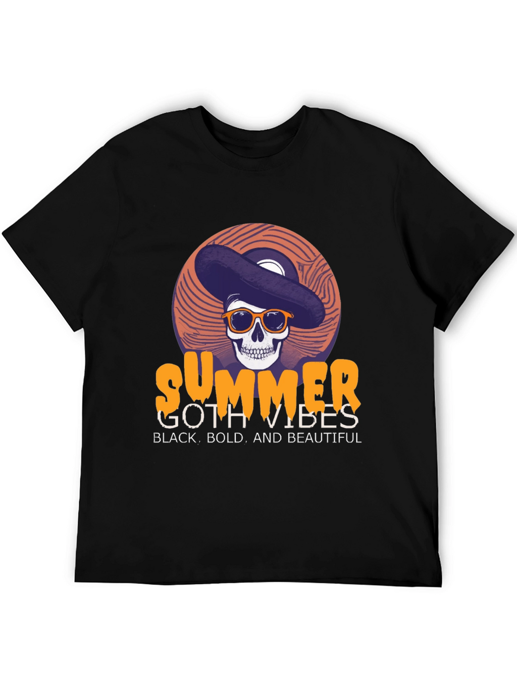 Summer Goth Vibes Graphic T-Shirt