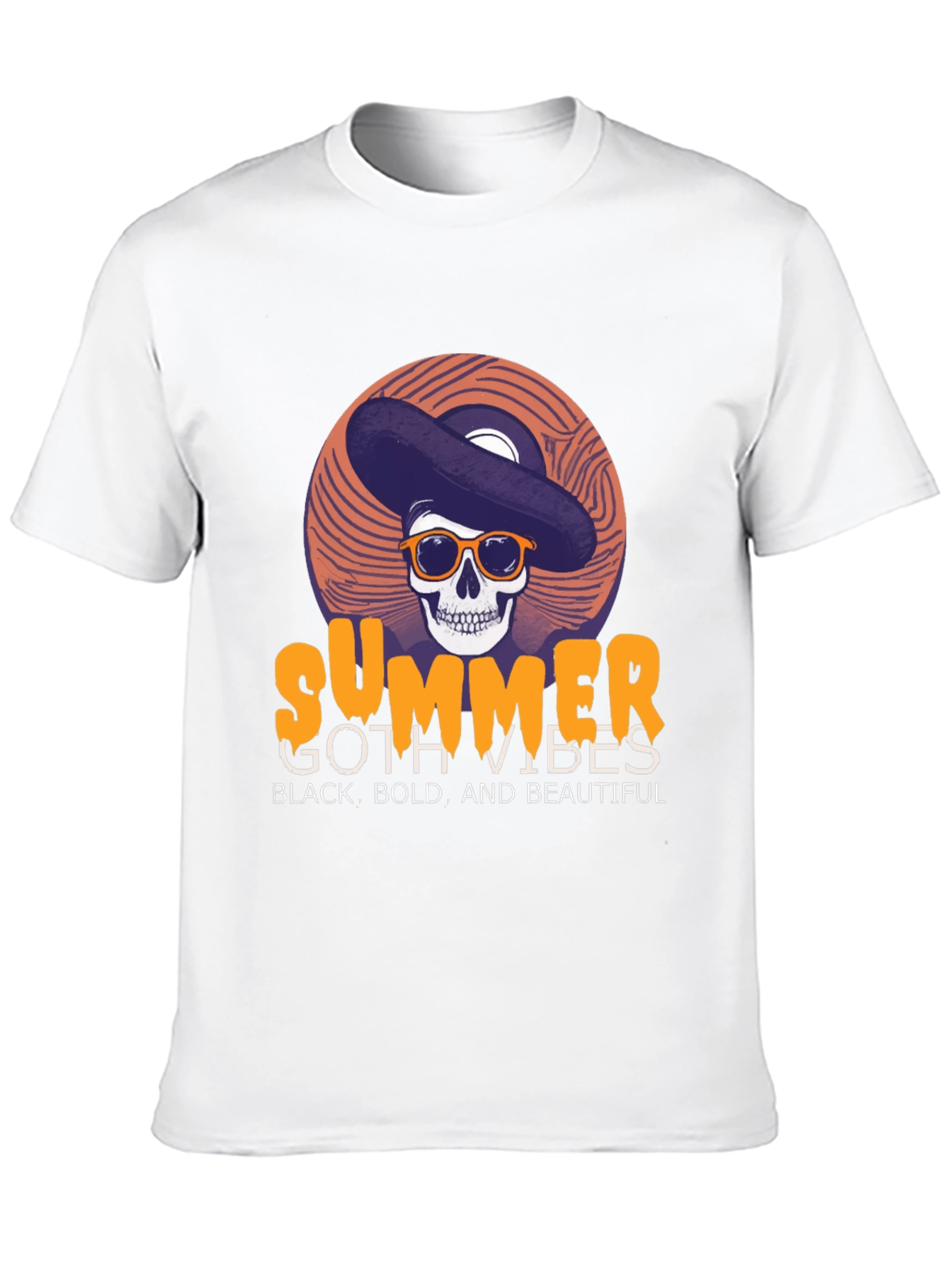 Summer Goth Vibes Graphic T-Shirt