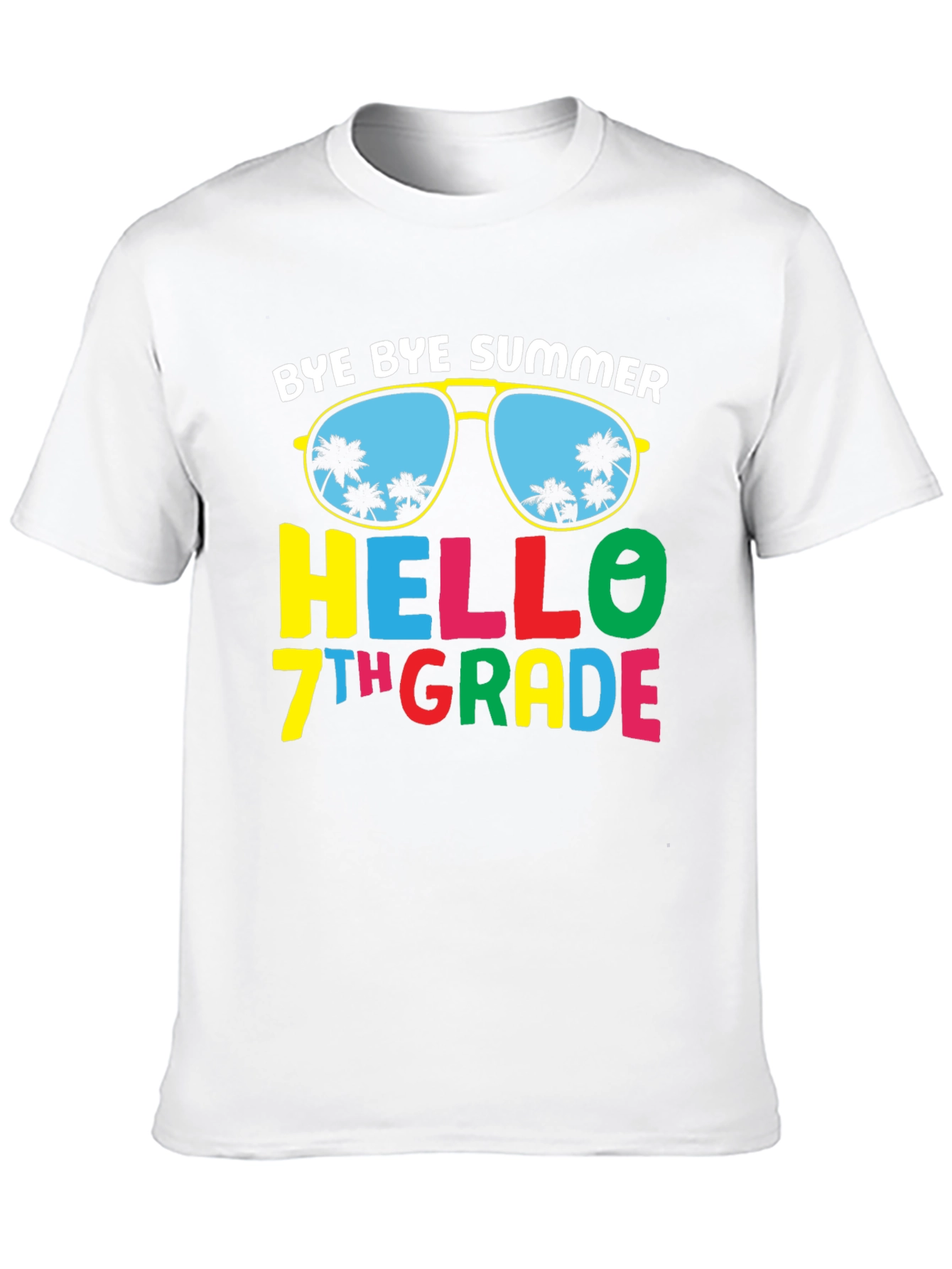Bye Bye Summer Hello 7th Grade T-Shirt