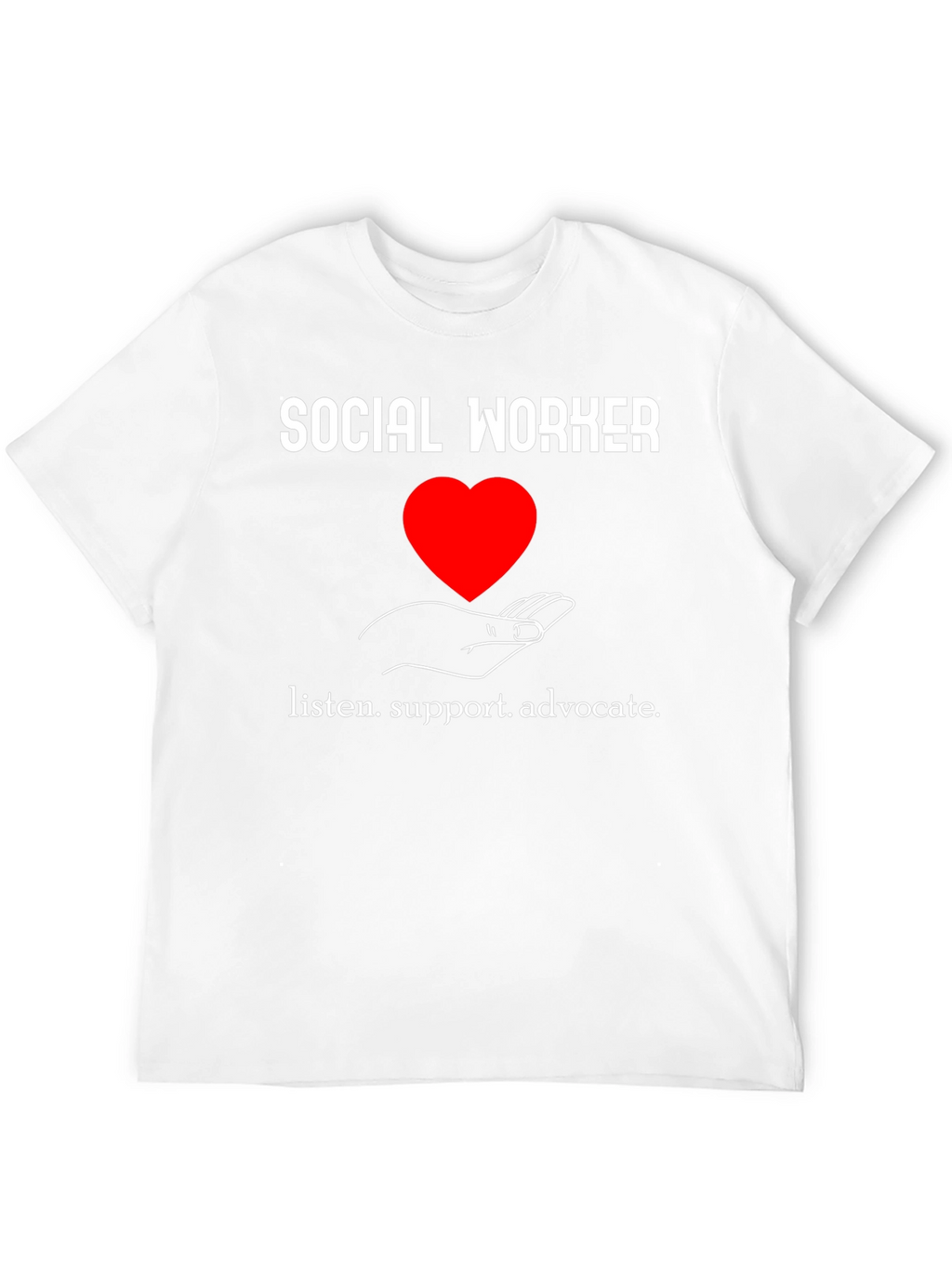 Social Worker Heart Graphic T-Shirt