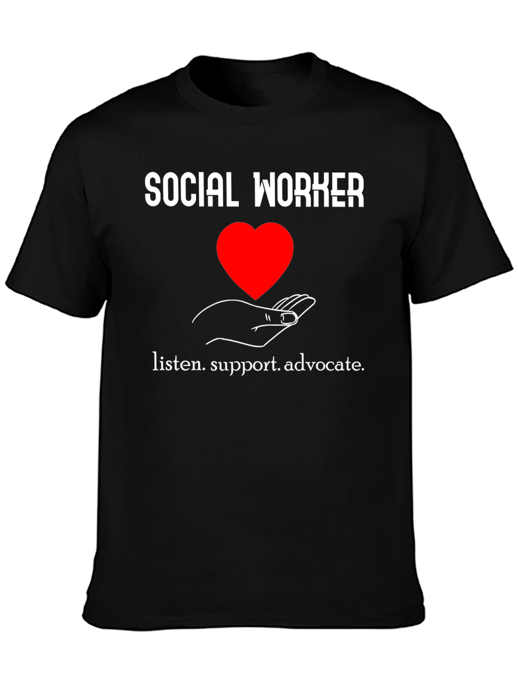 Social Worker Heart Graphic T-Shirt