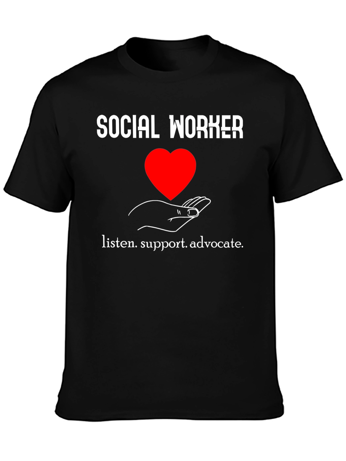 Social Worker Heart Graphic T-Shirt