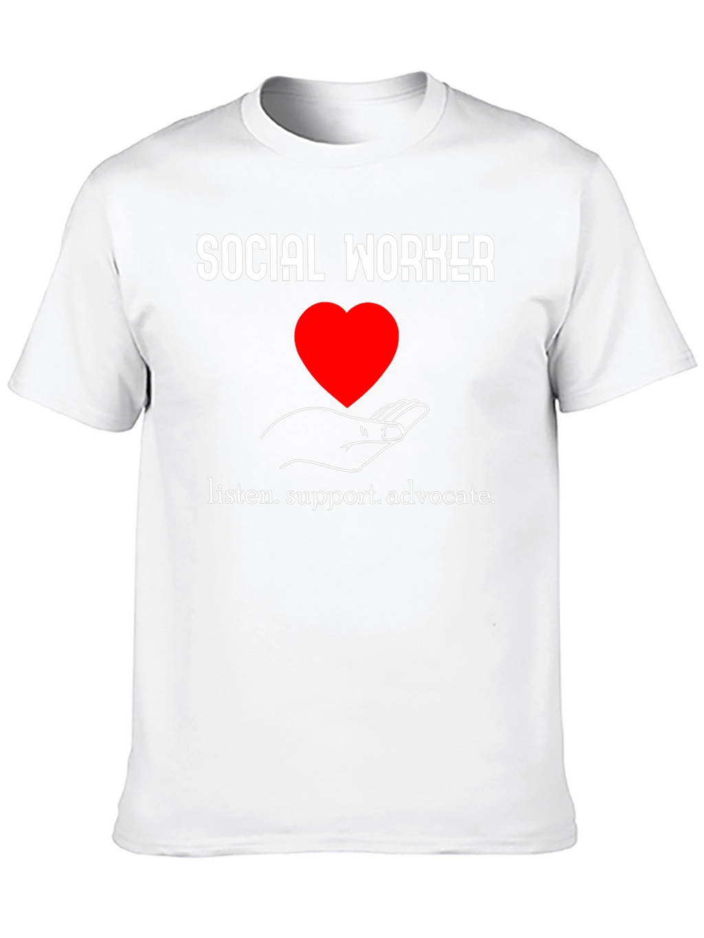 Social Worker Heart Graphic T-Shirt