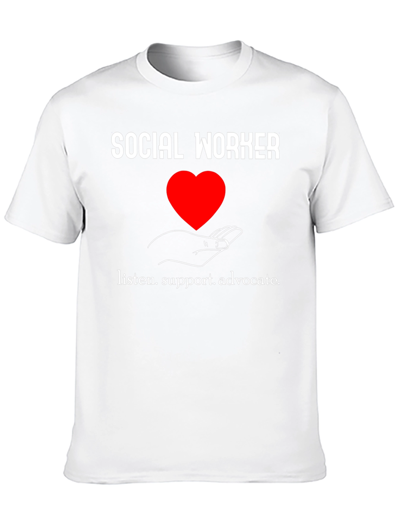 Social Worker Heart Graphic T-Shirt