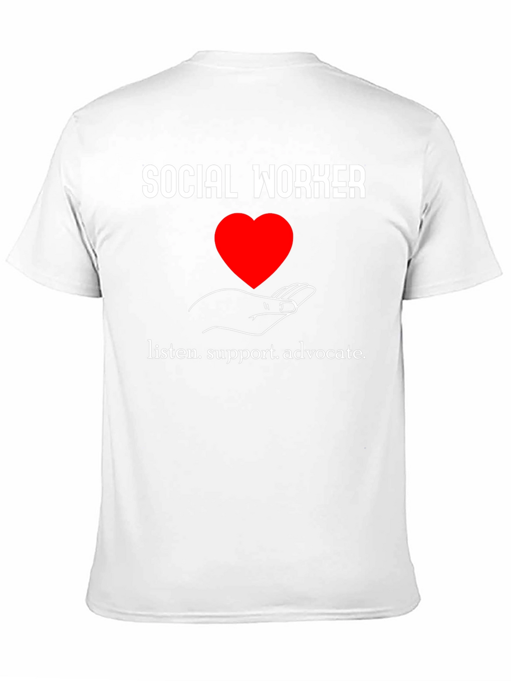 Social Worker Heart Graphic T-Shirt