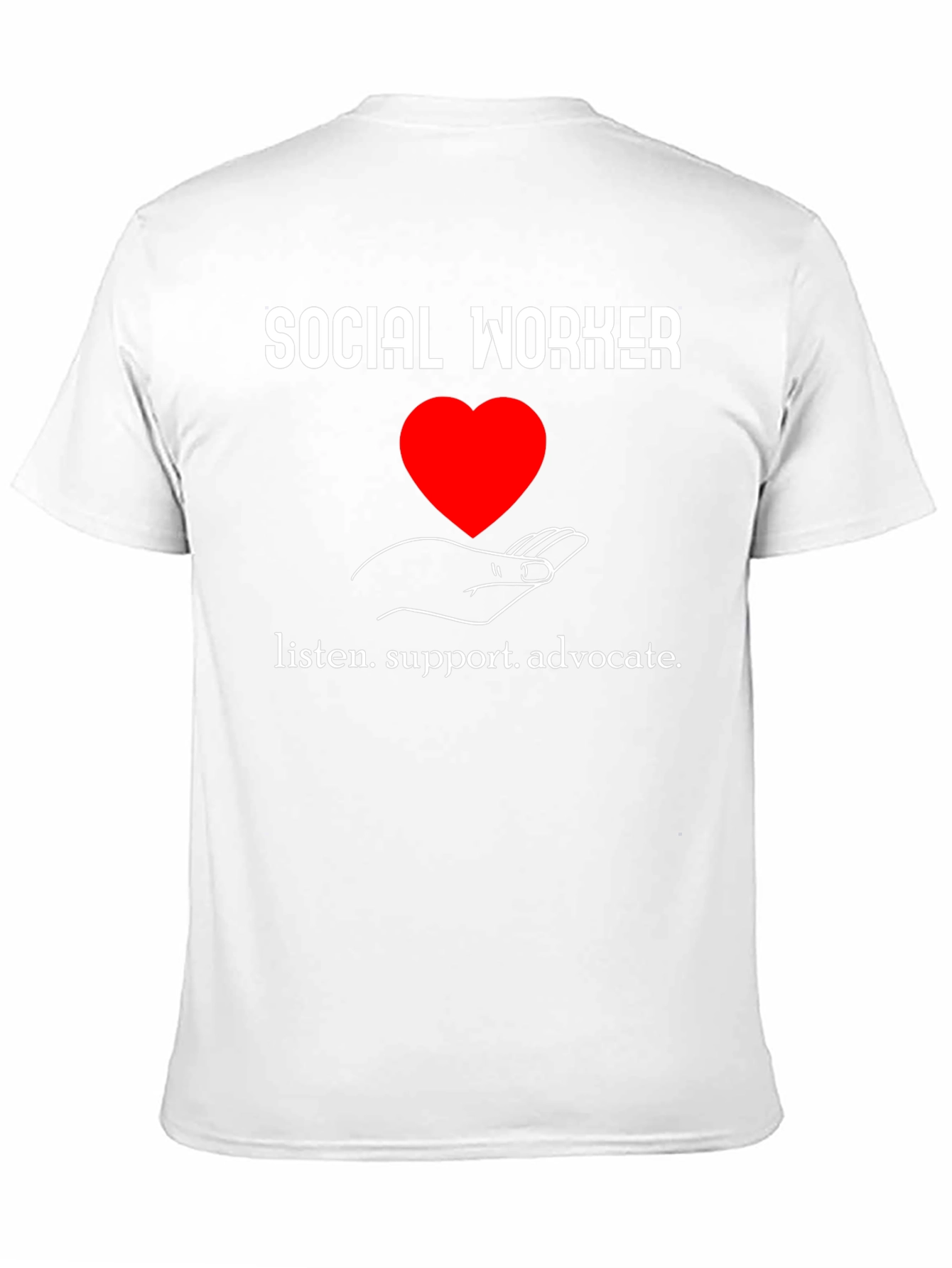 Social Worker Heart Graphic T-Shirt