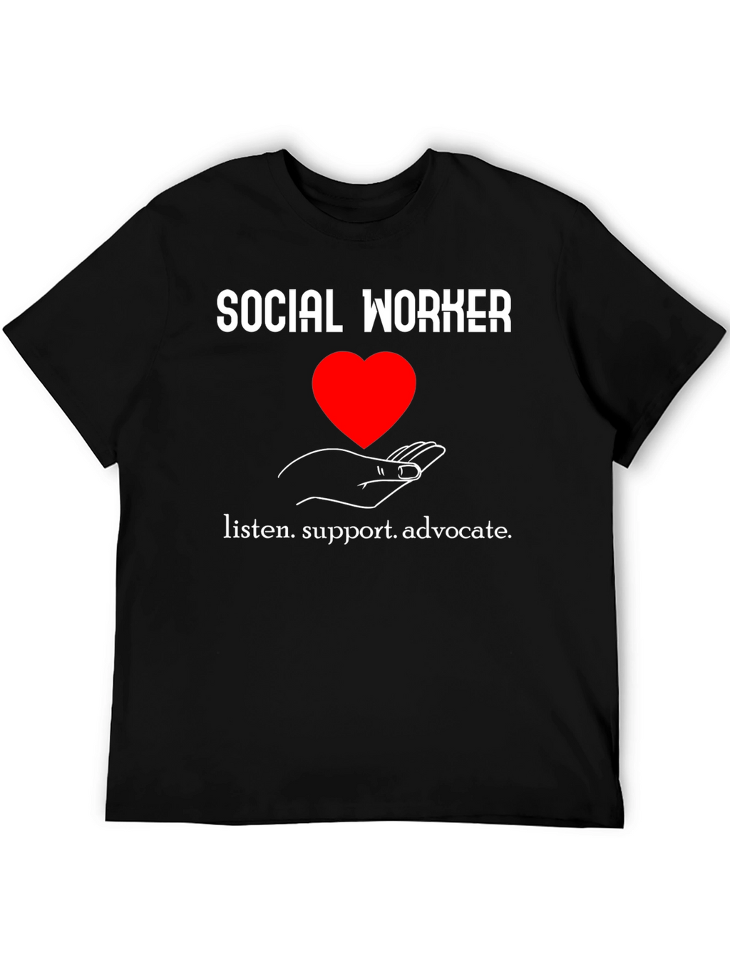 Social Worker Heart Graphic T-Shirt