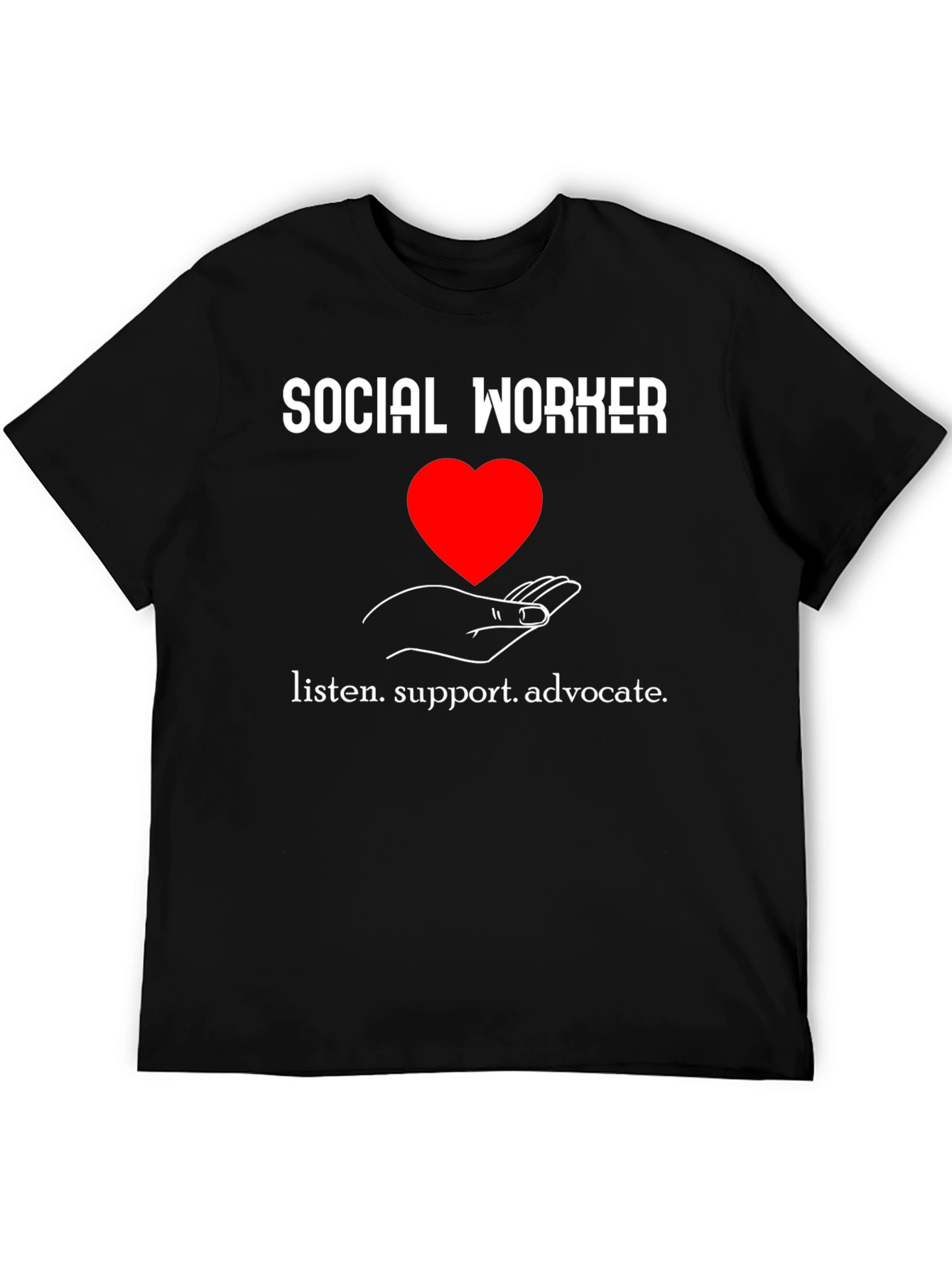 Social Worker Heart Graphic T-Shirt