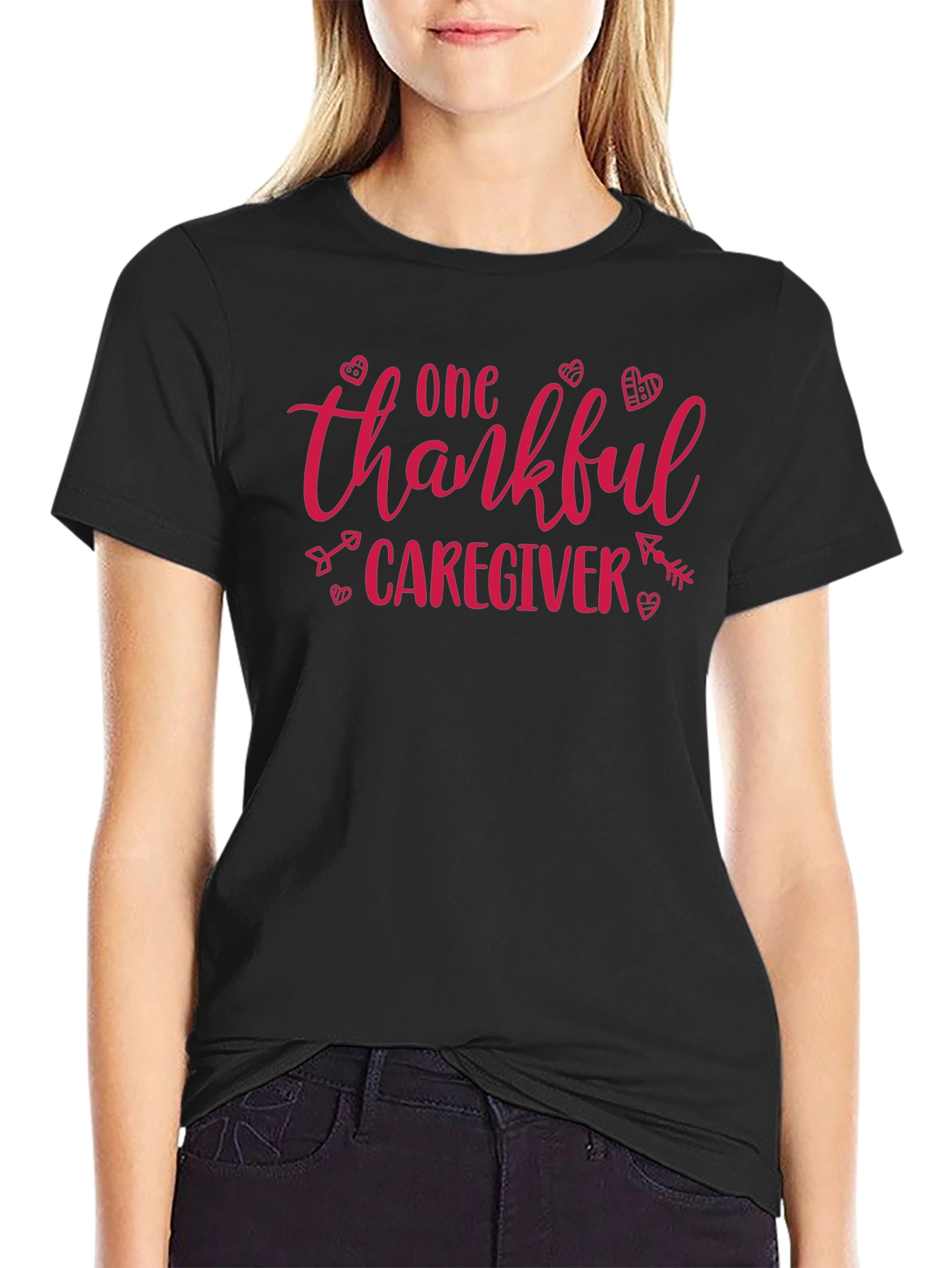 Thankful Caregiver Graphic T-Shirt