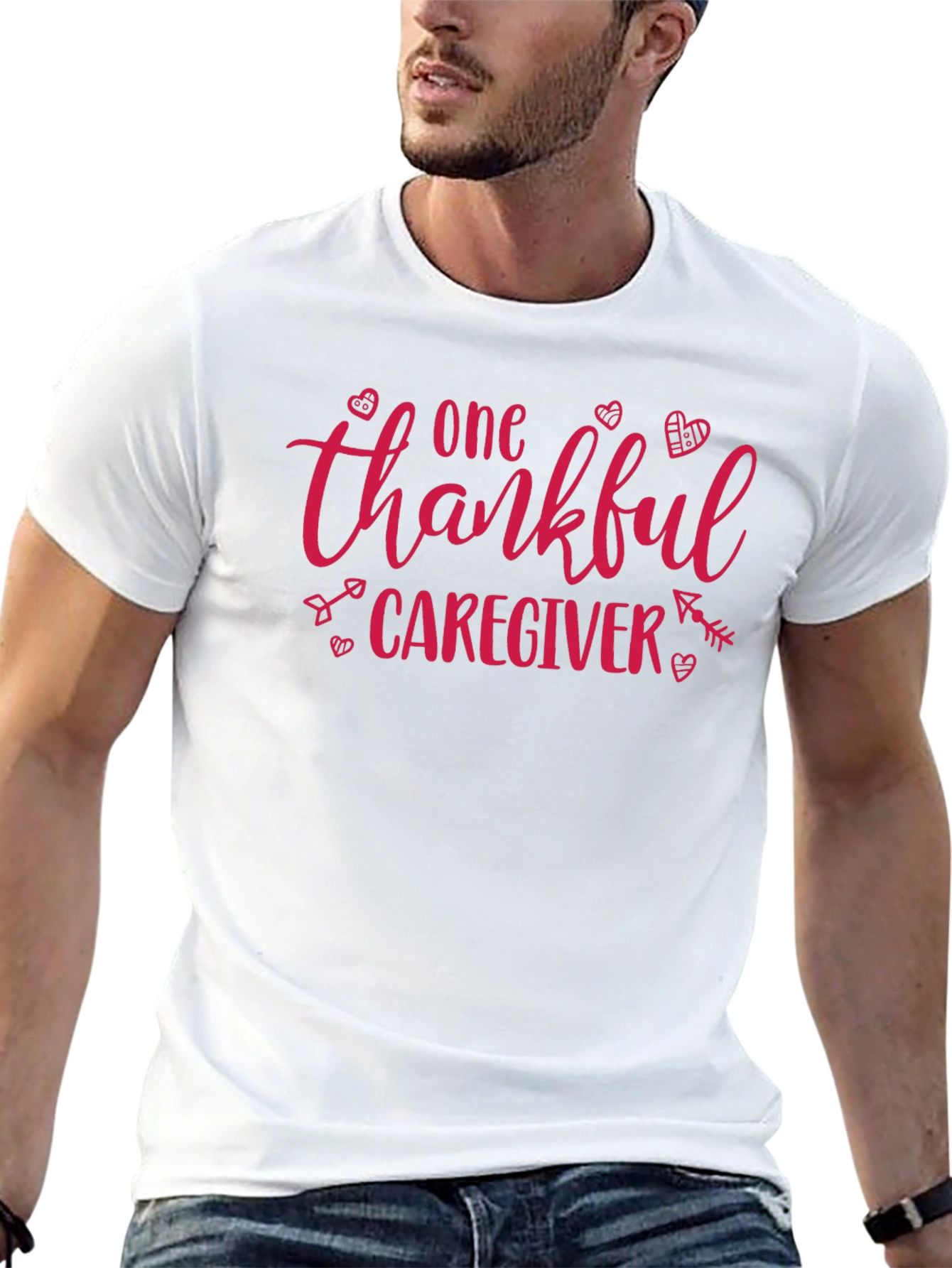 Thankful Caregiver Graphic T-Shirt