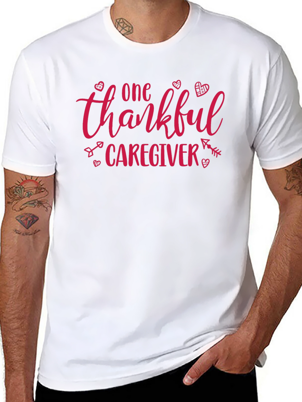Thankful Caregiver Graphic T-Shirt