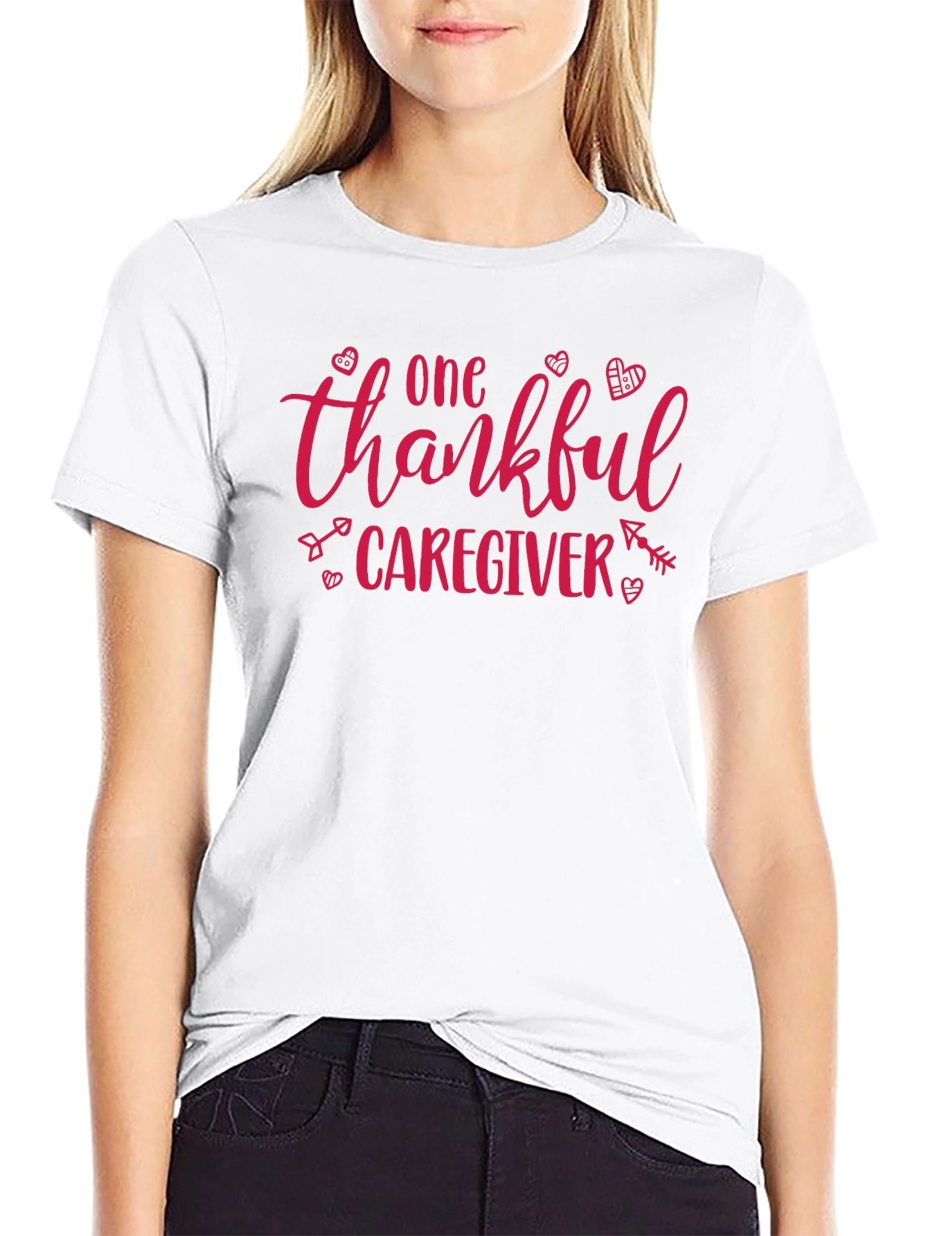 Thankful Caregiver Graphic T-Shirt