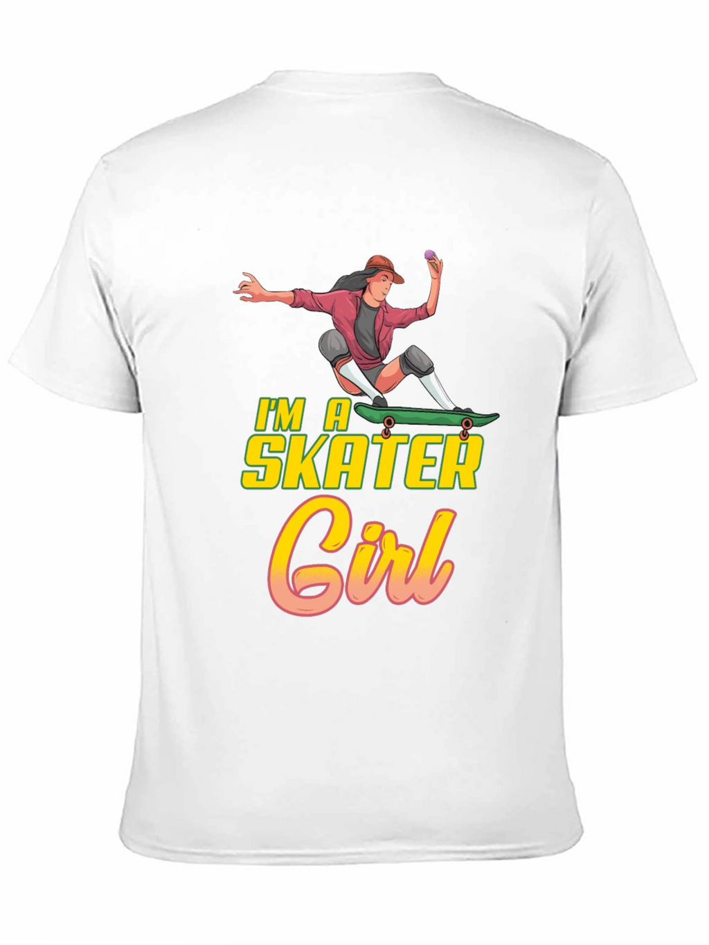 Im a Skater Girl Black T-Shirt