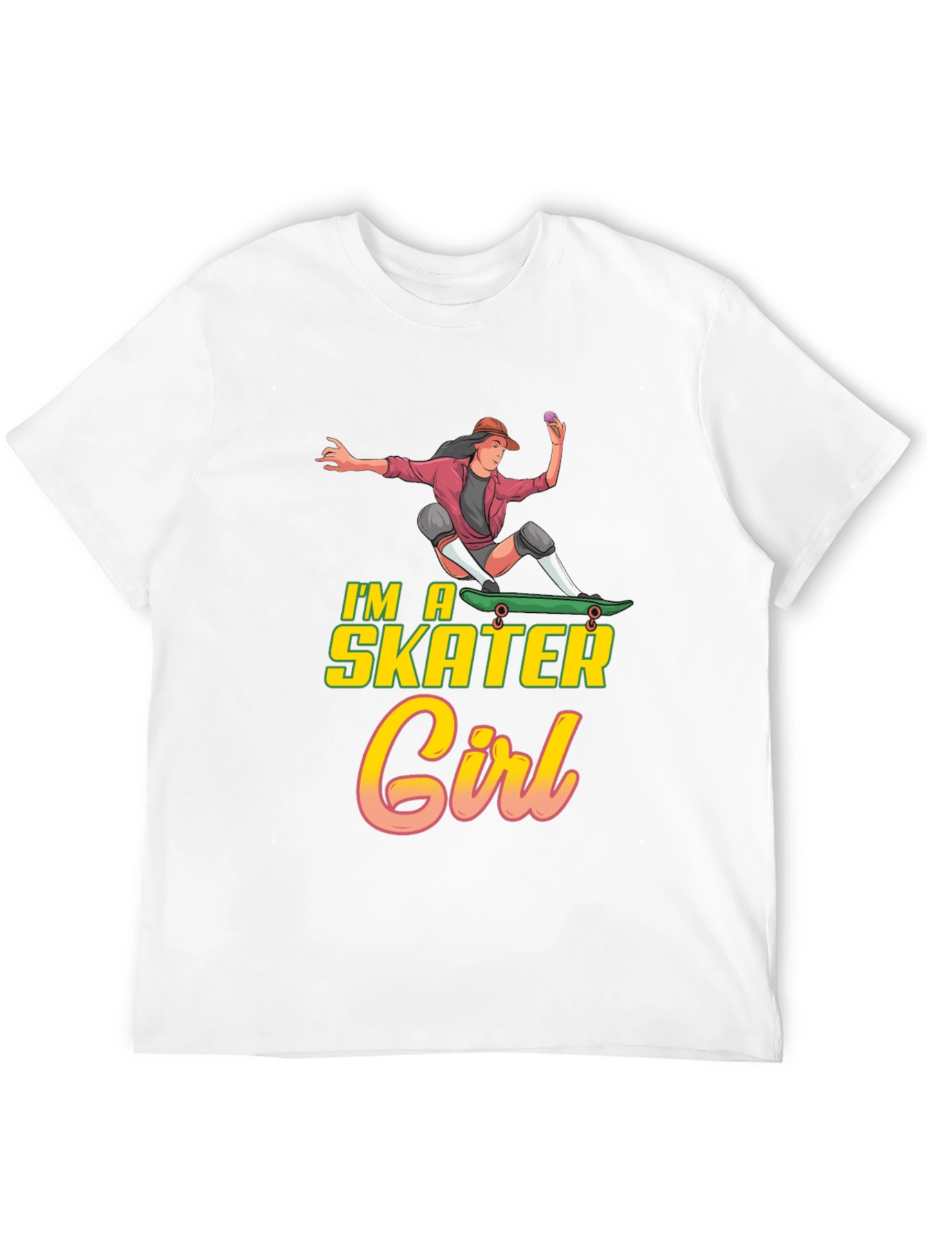 Im a Skater Girl Black T-Shirt