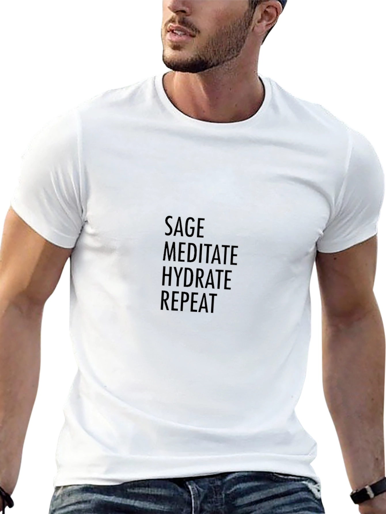 Sage Meditate Hydrate Repeat T-Shirt