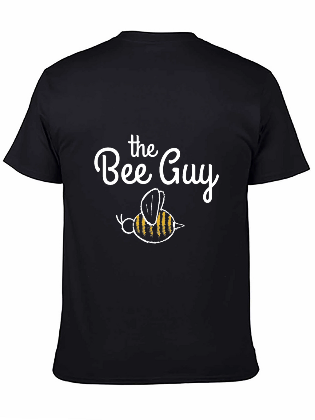 The Bee Guy T-Shirt - Black Cotton Graphic Tee