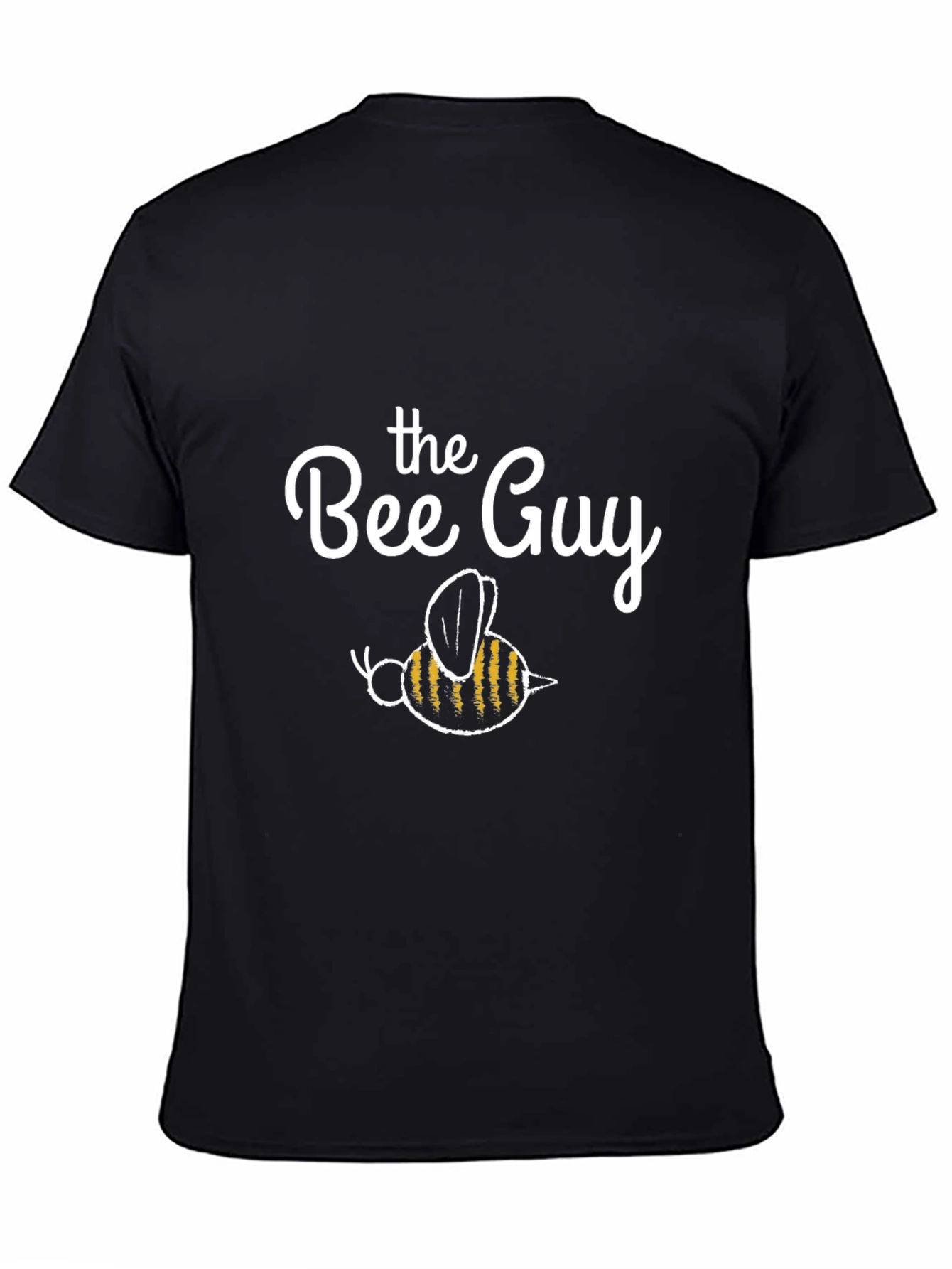 The Bee Guy T-Shirt - Black Cotton Graphic Tee