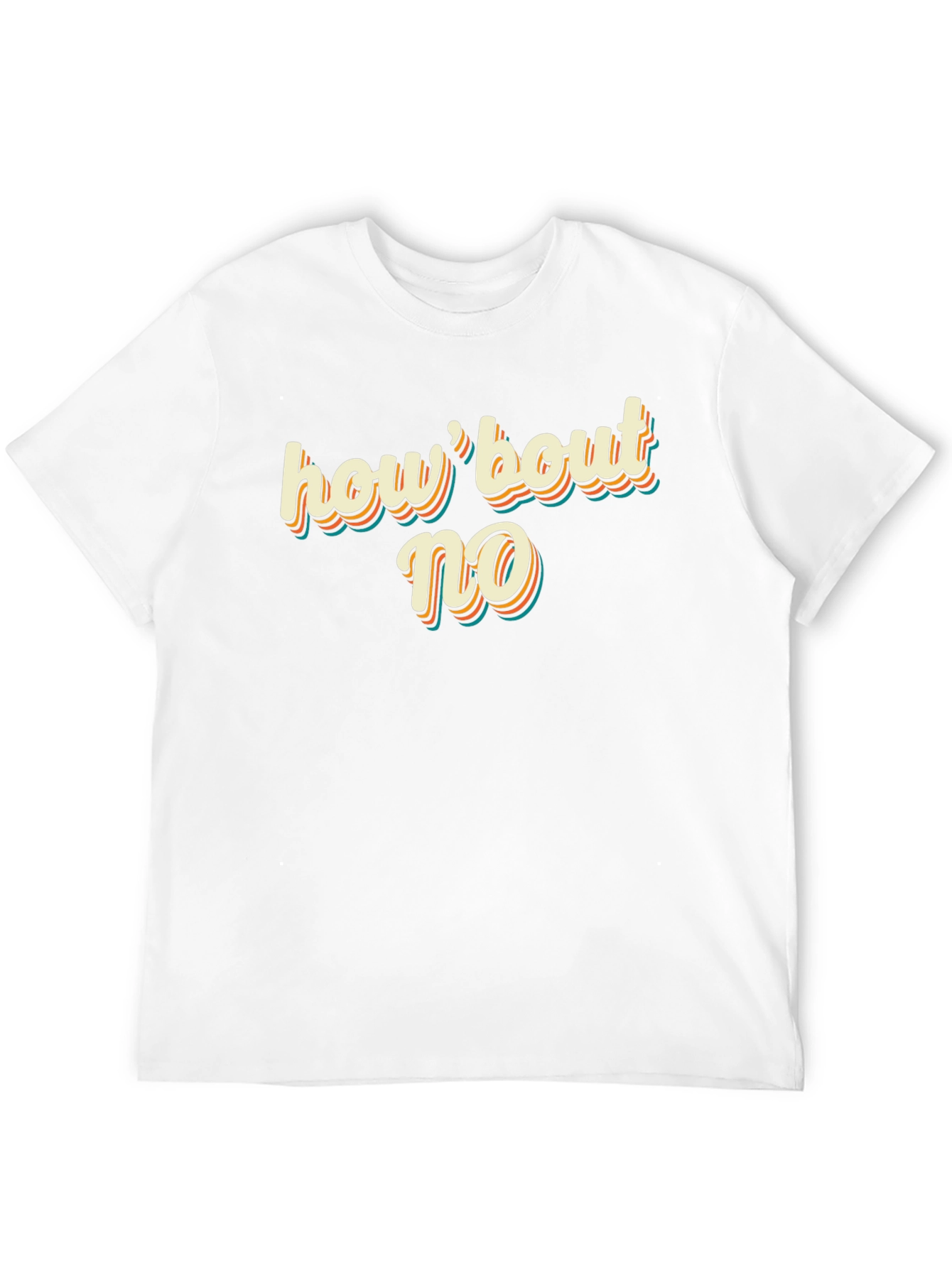 Retro How bout No Graphic Tee - Black