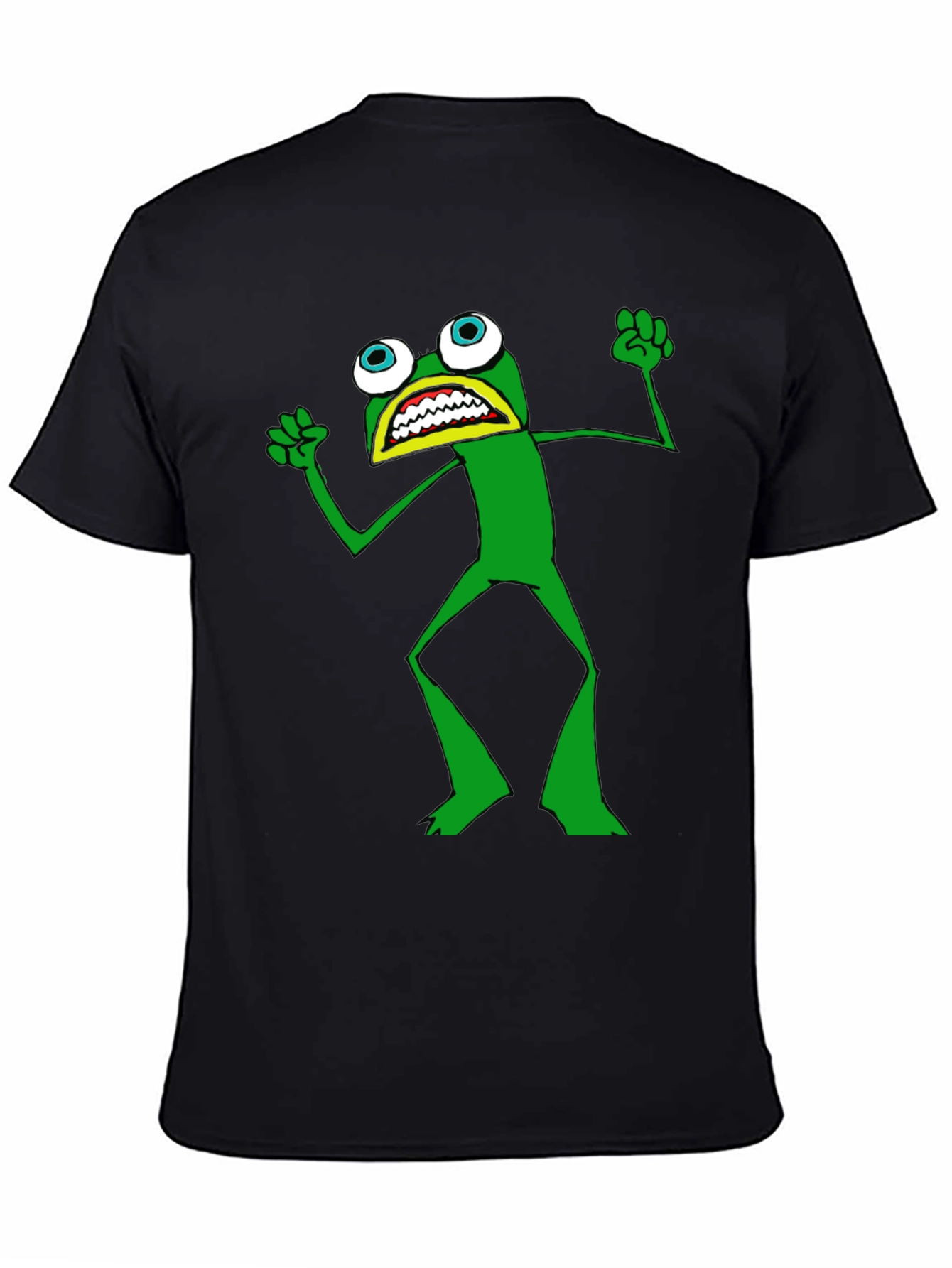 Funny Cartoon Frog Graphic T-Shirt