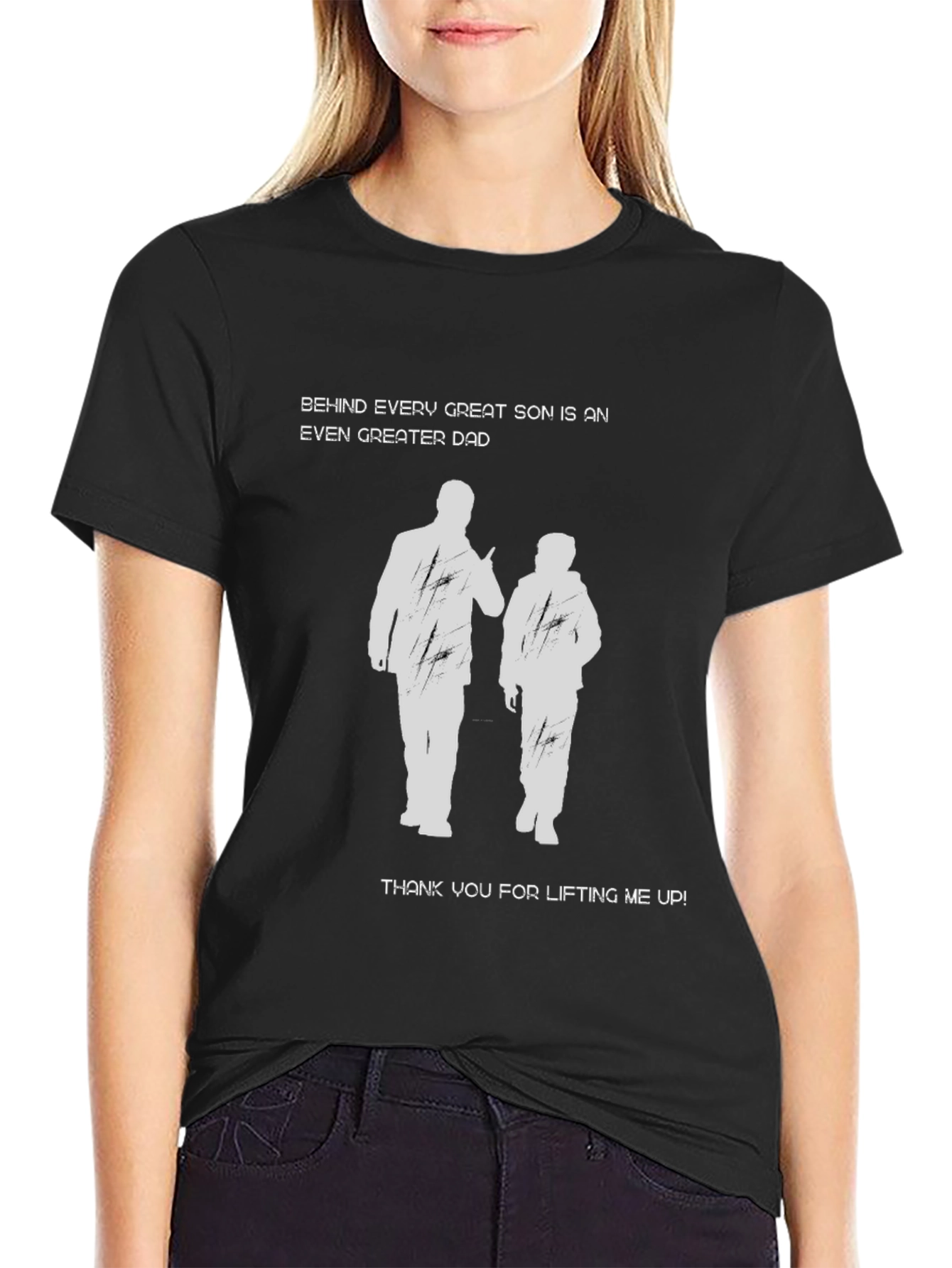 Dad & Son Graphic T-Shirt - Behind Every Great Son
