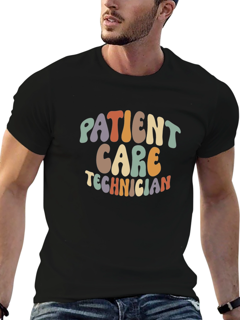 Patient Care Technician Retro Style T-Shirt