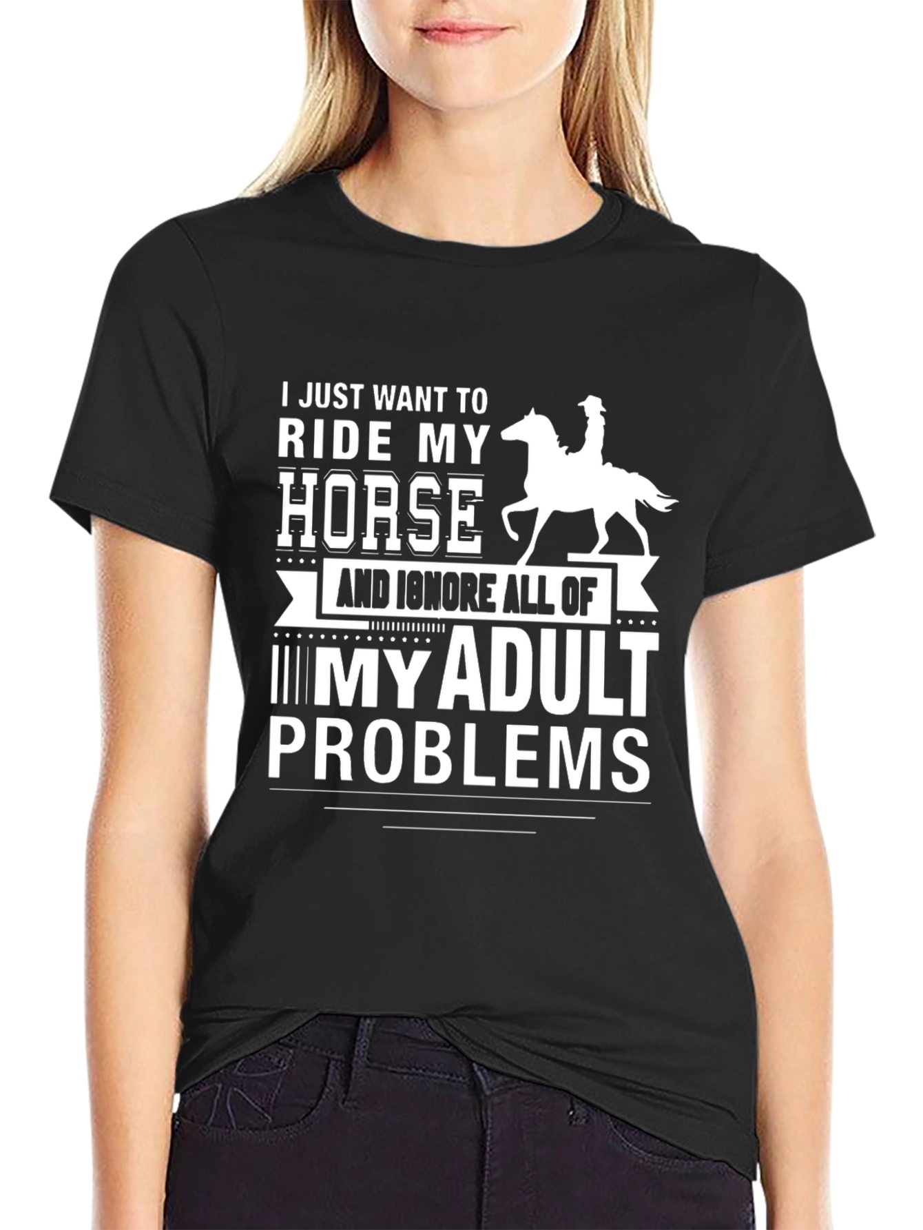 Ride My Horse T-Shirt - Adulting Humor