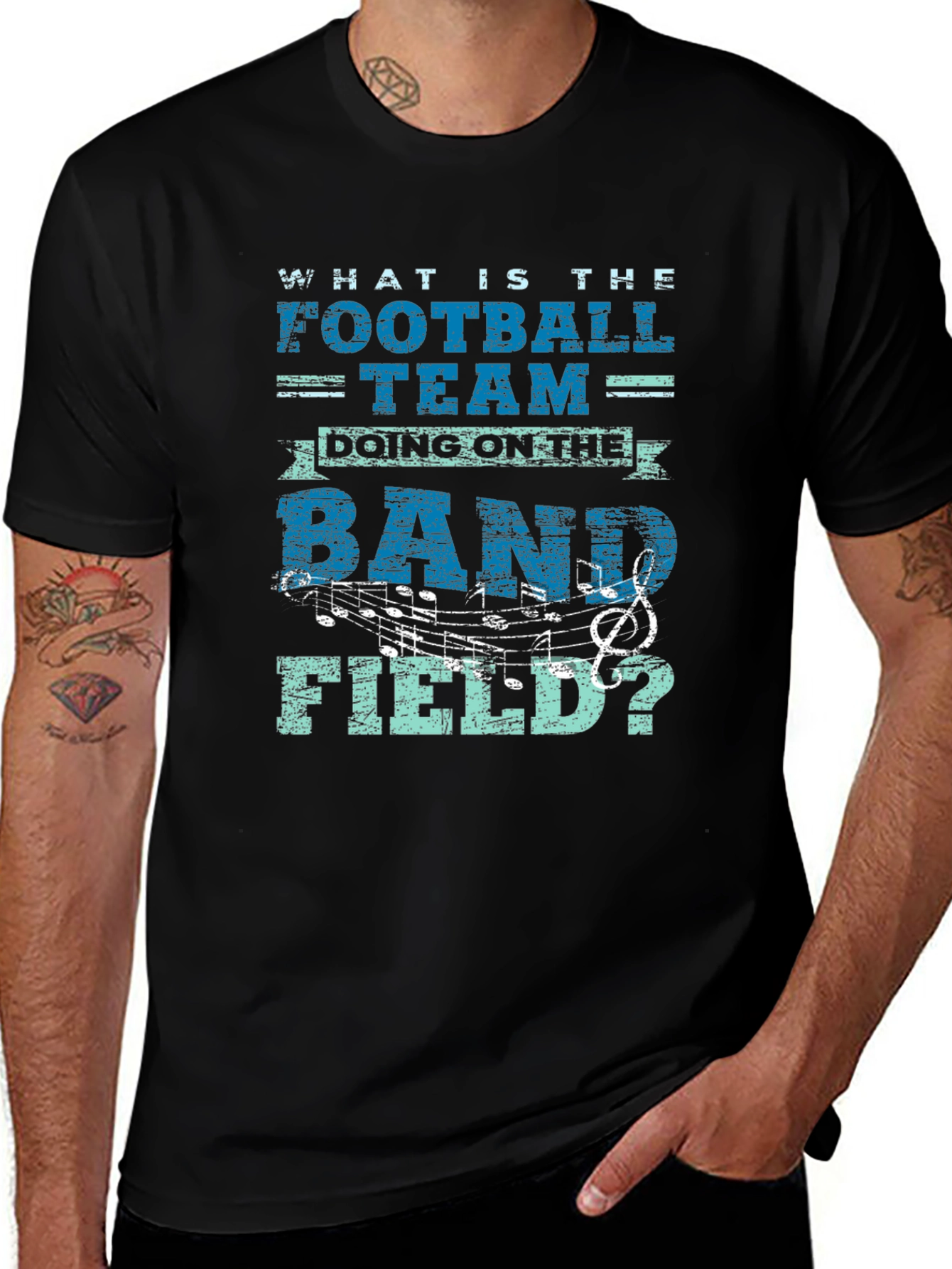 Funny Football Team Band Field T-Shirt