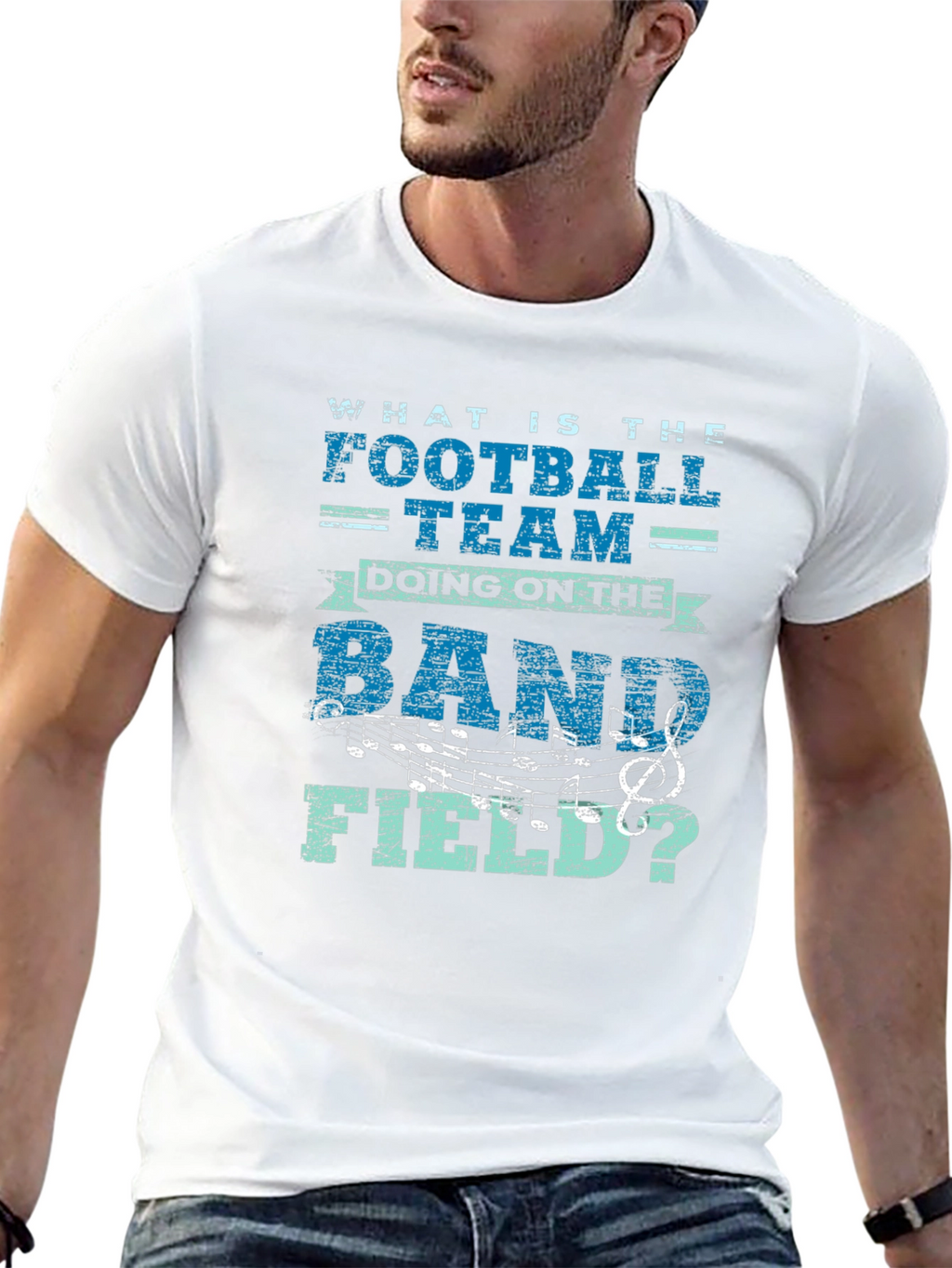 Funny Football Team Band Field T-Shirt