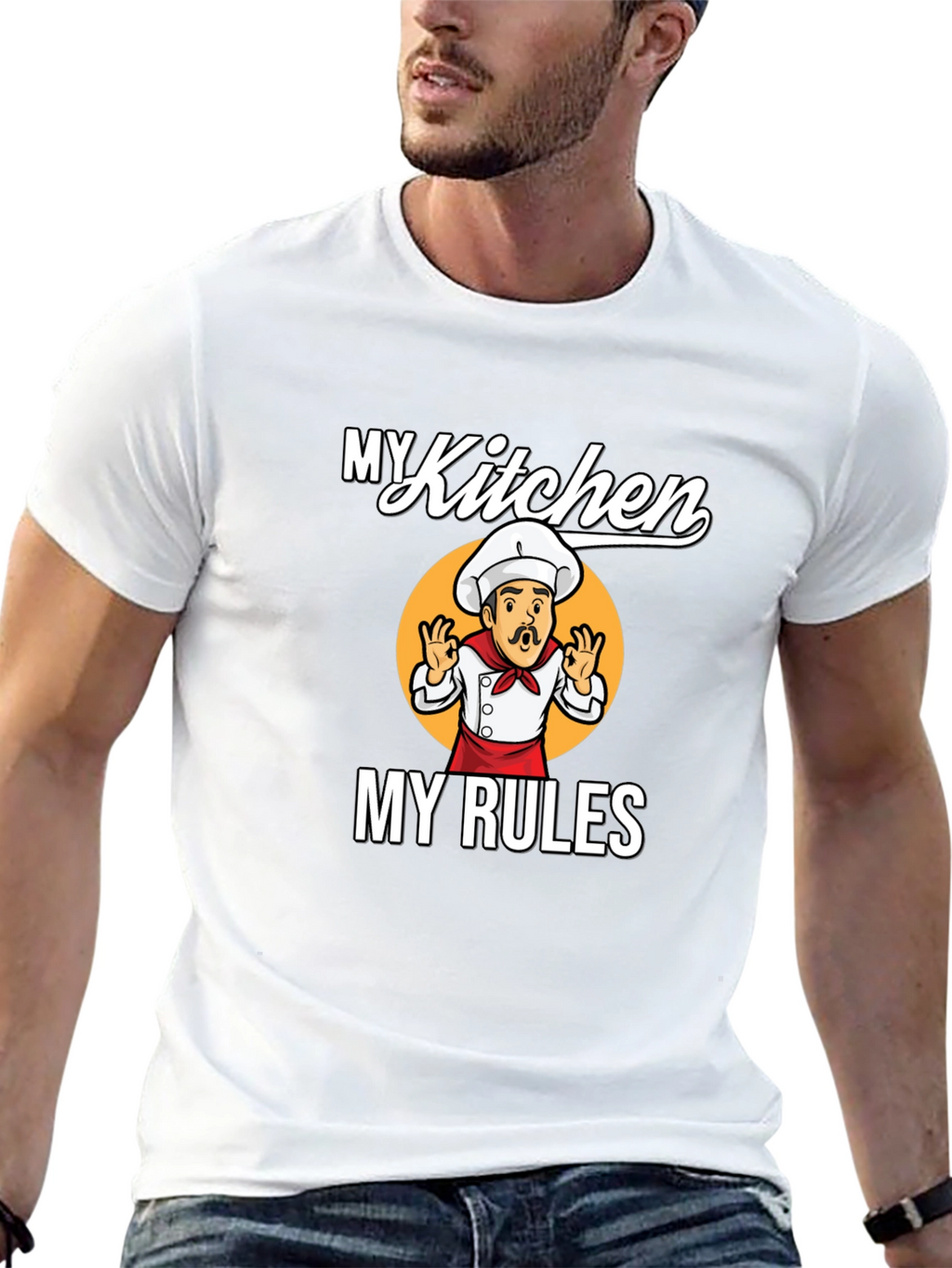 My Kitchen My Rules Chef Graphic T-Shirt