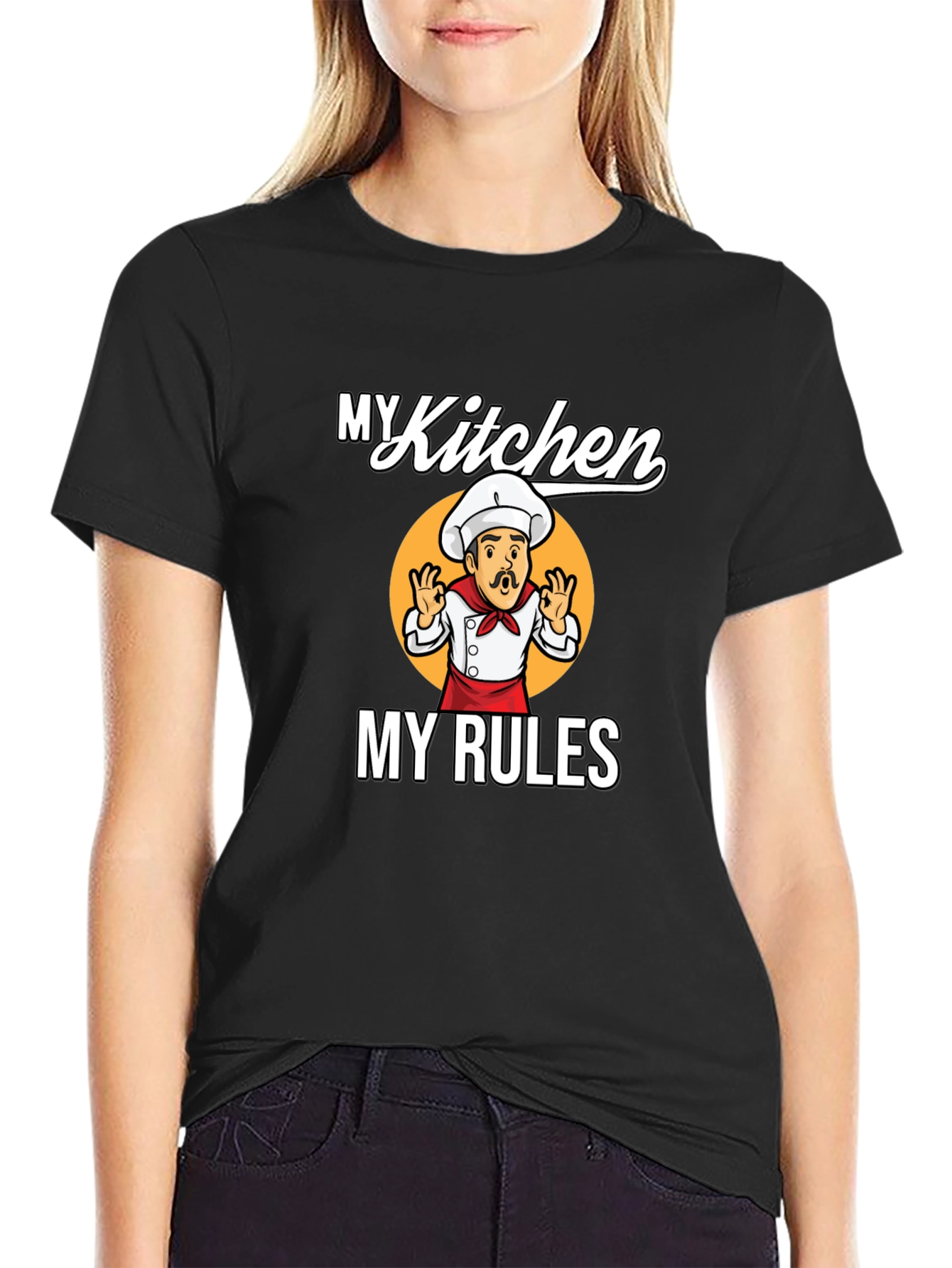 My Kitchen My Rules Chef Graphic T-Shirt