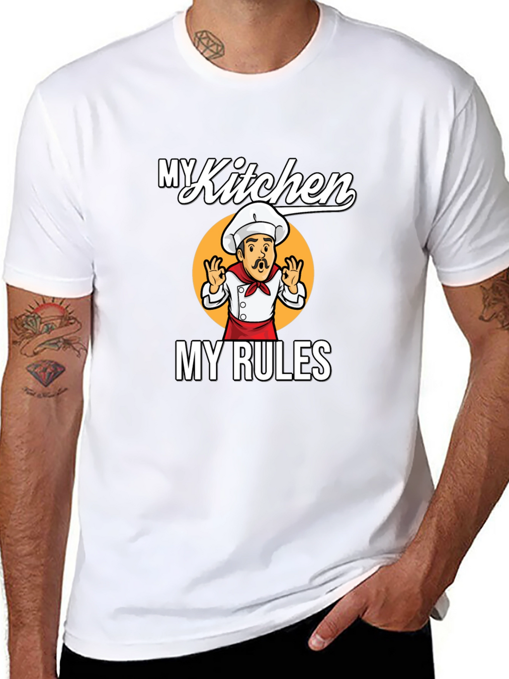 My Kitchen My Rules Chef Graphic T-Shirt