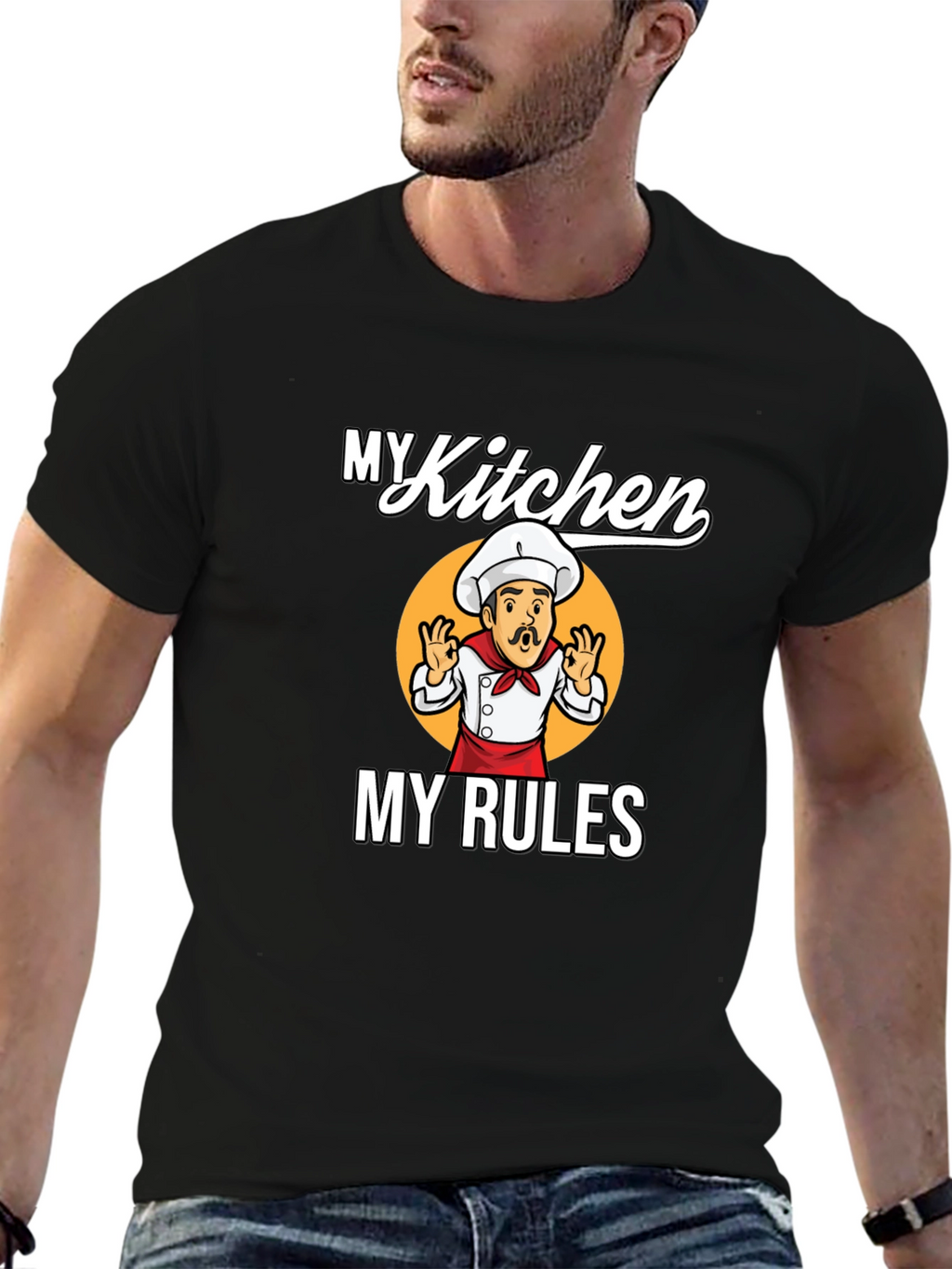 My Kitchen My Rules Chef Graphic T-Shirt
