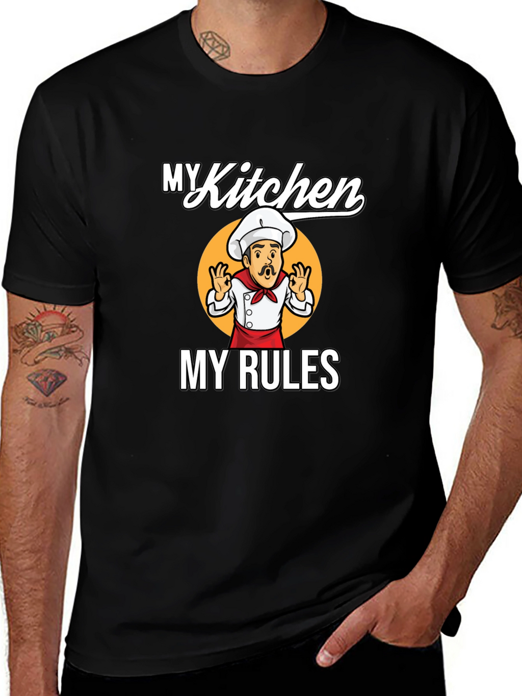 My Kitchen My Rules Chef Graphic T-Shirt