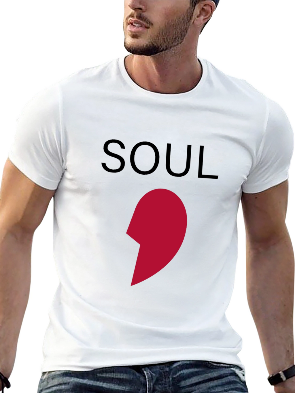Soul Mate Matching Couple T-Shirt - Left Piece