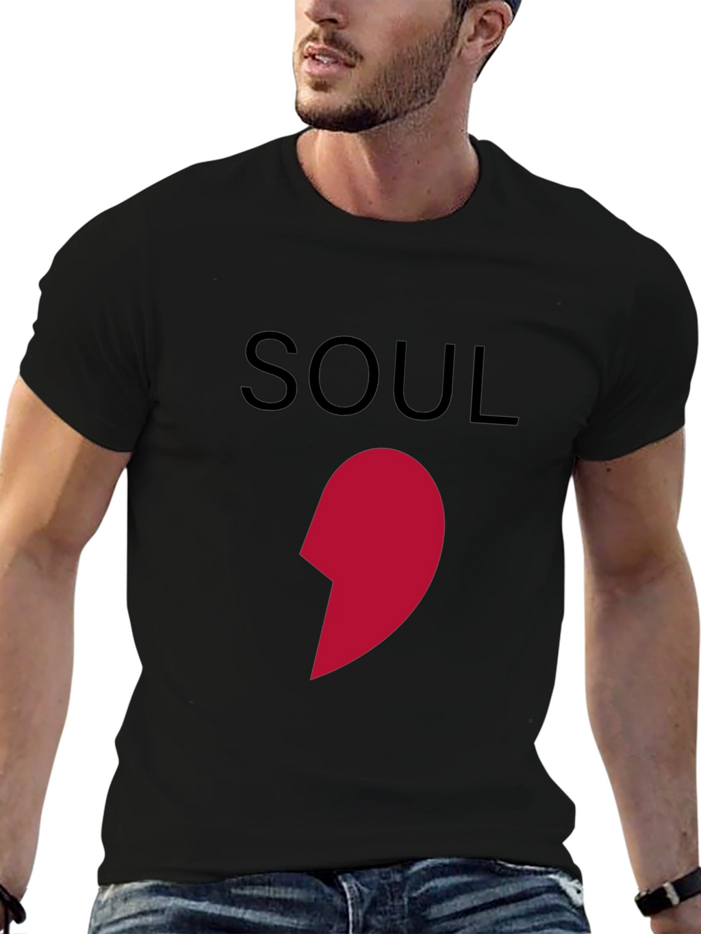 Soul Mate Matching Couple T-Shirt - Left Piece