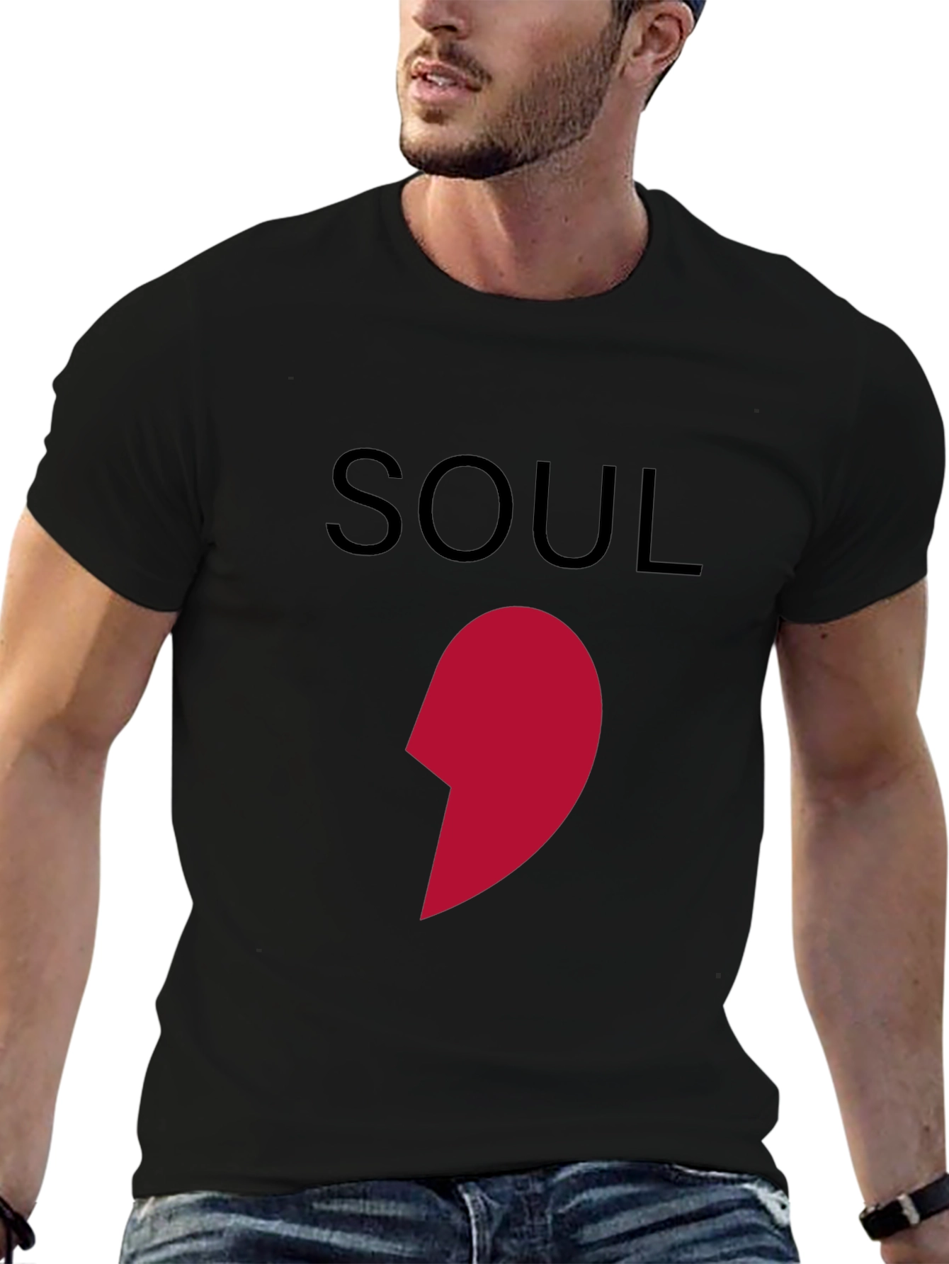 Soul Mate Matching Couple T-Shirt - Left Piece